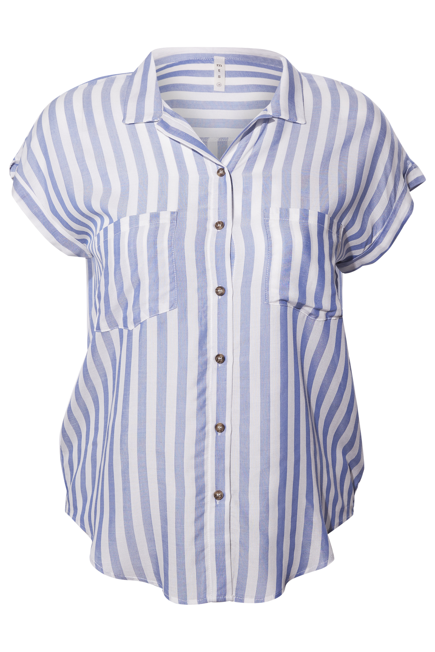 Striped Button Front
