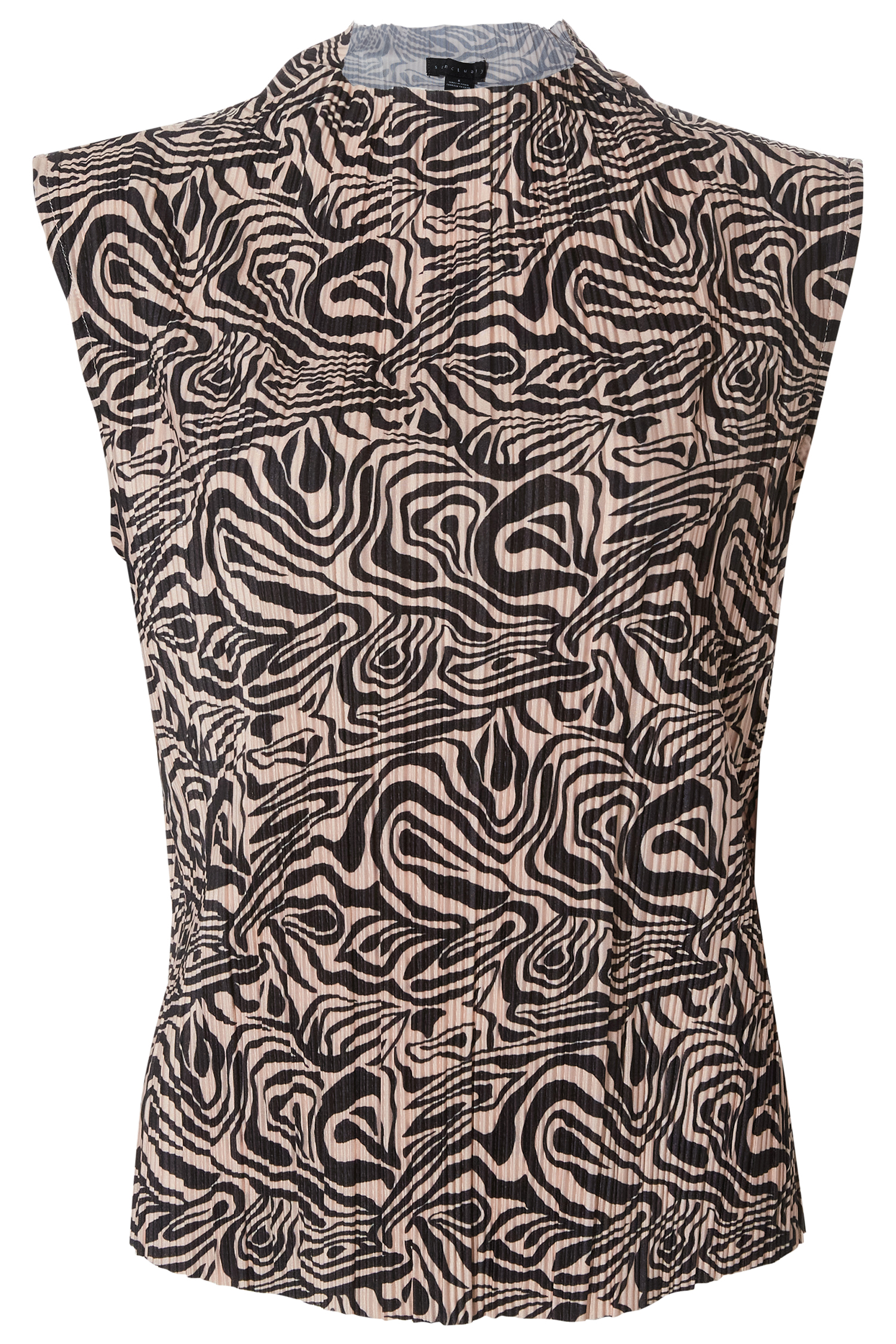 Sanctuary Pleated Mock Neck
