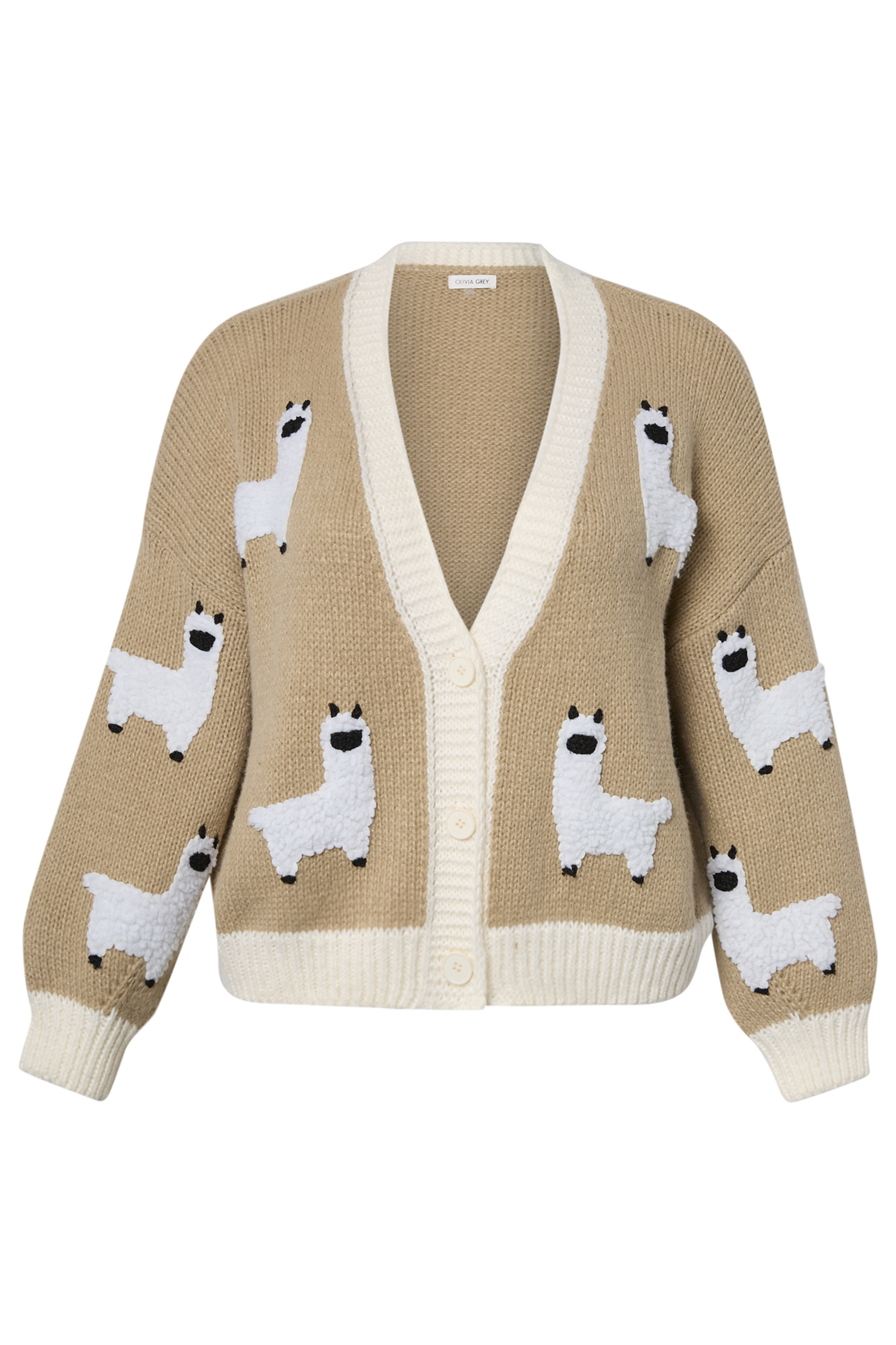 Llamas Printed Cardigan