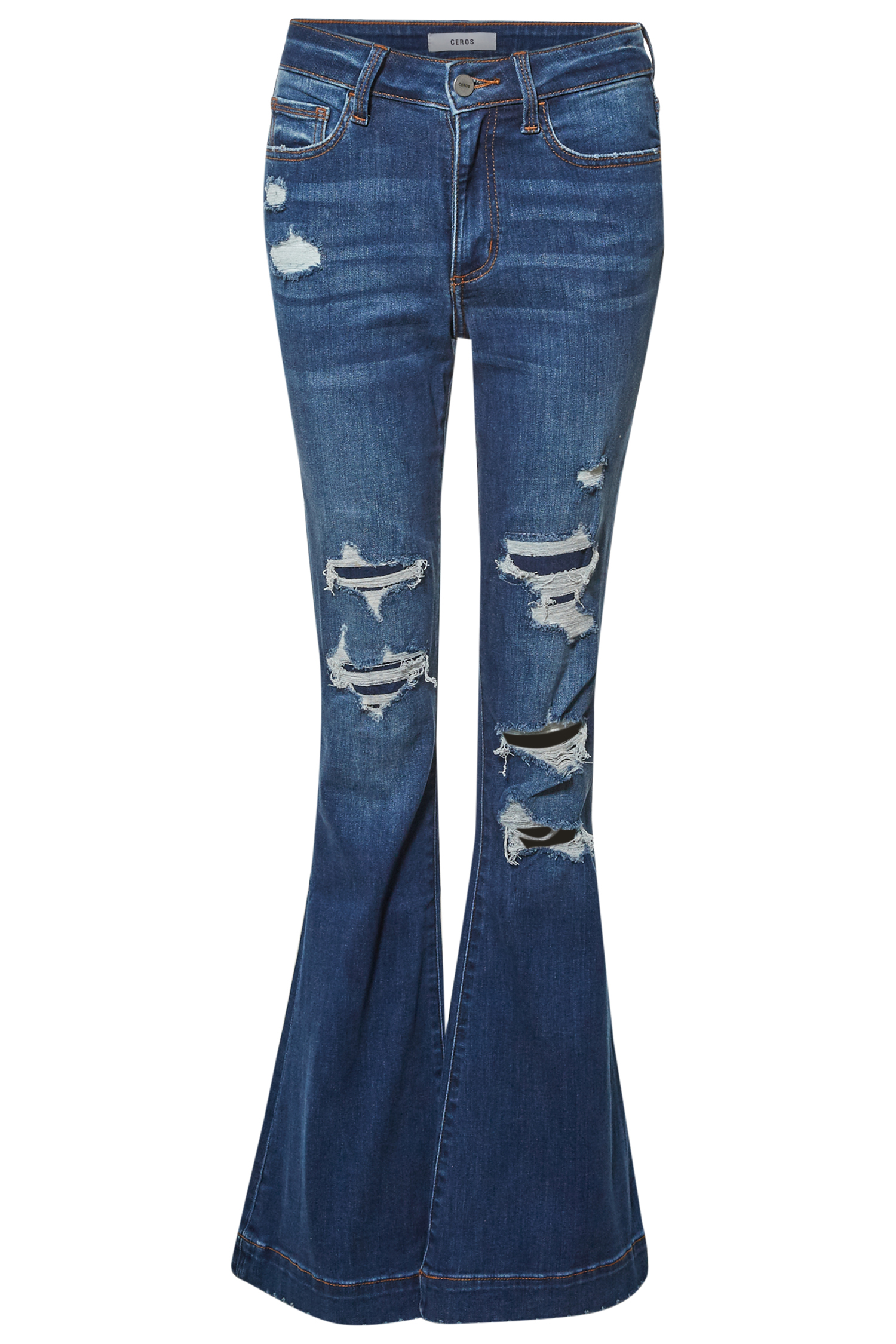 Mid Rise Flare Jean