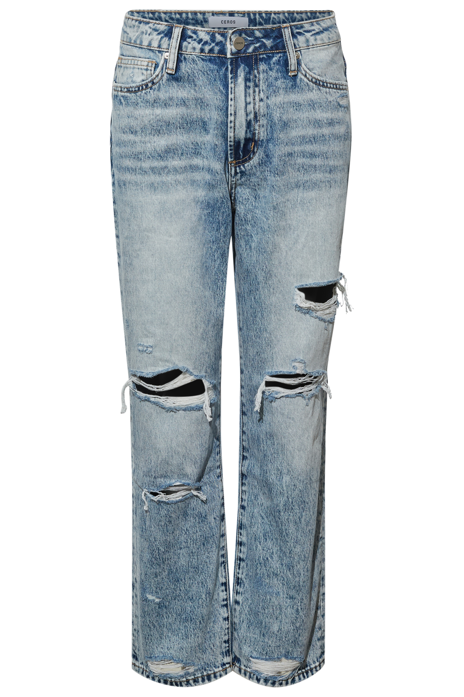 High Rise Crop Straight Jean