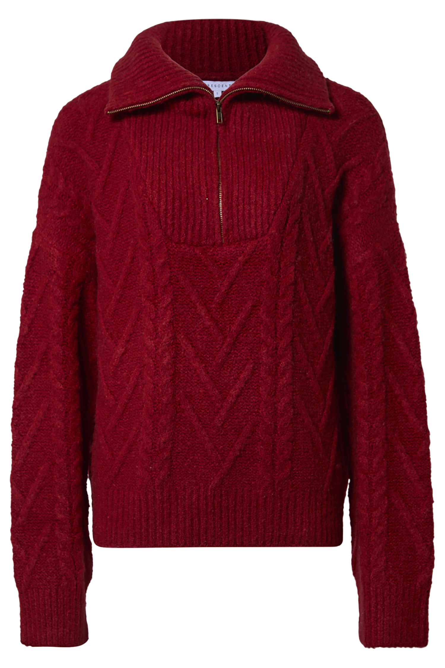 Cable Knit Quarter Zip