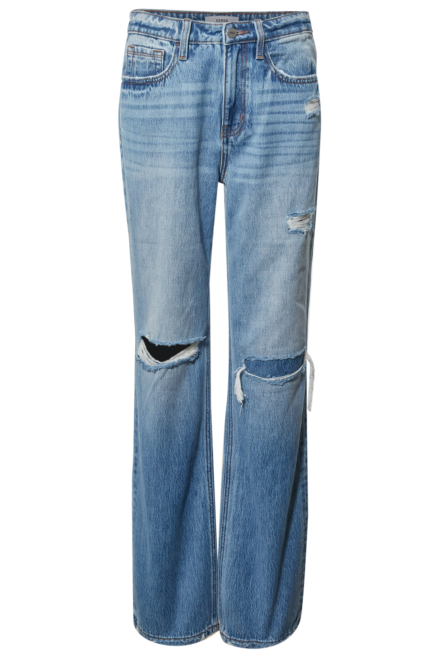 High Rise Straight Leg Jean