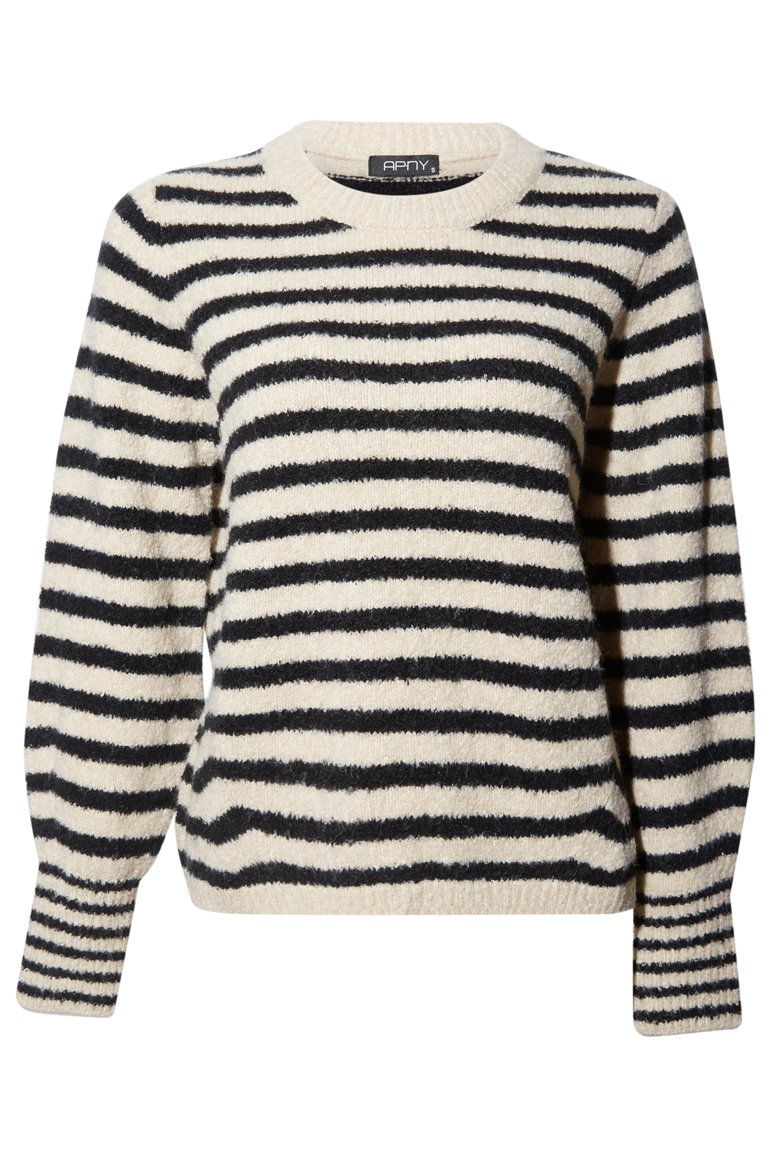 Stripe Sweater with Blouson Sleeve