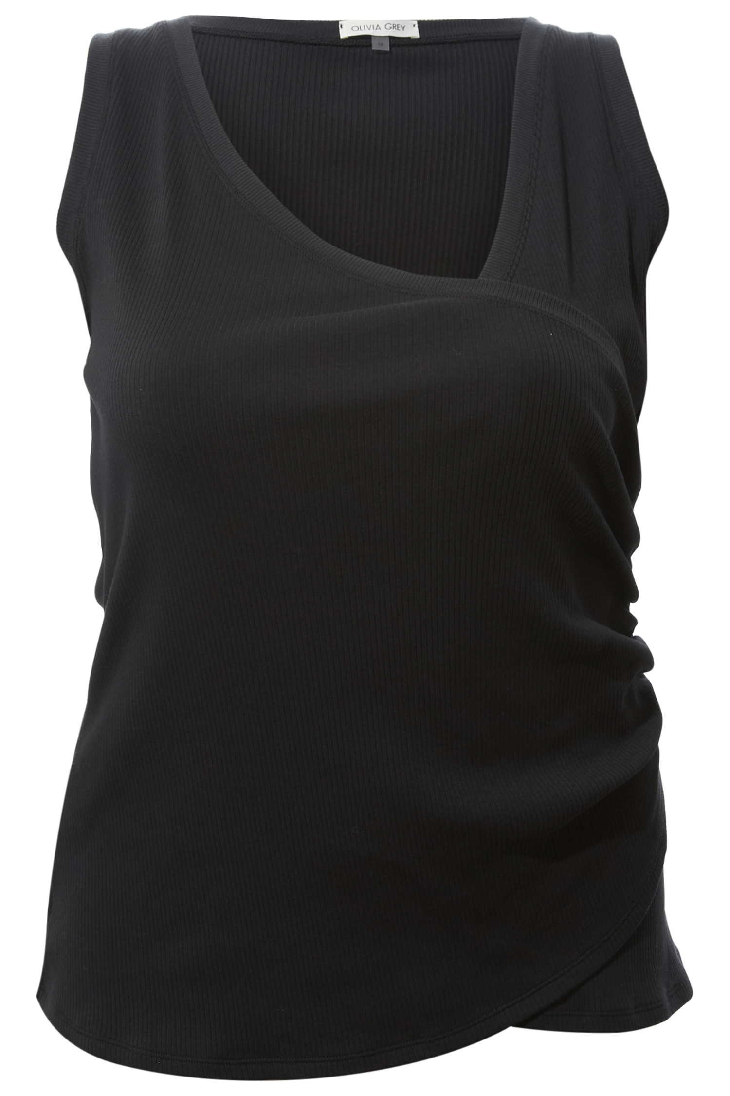 Surplice Shirred Top