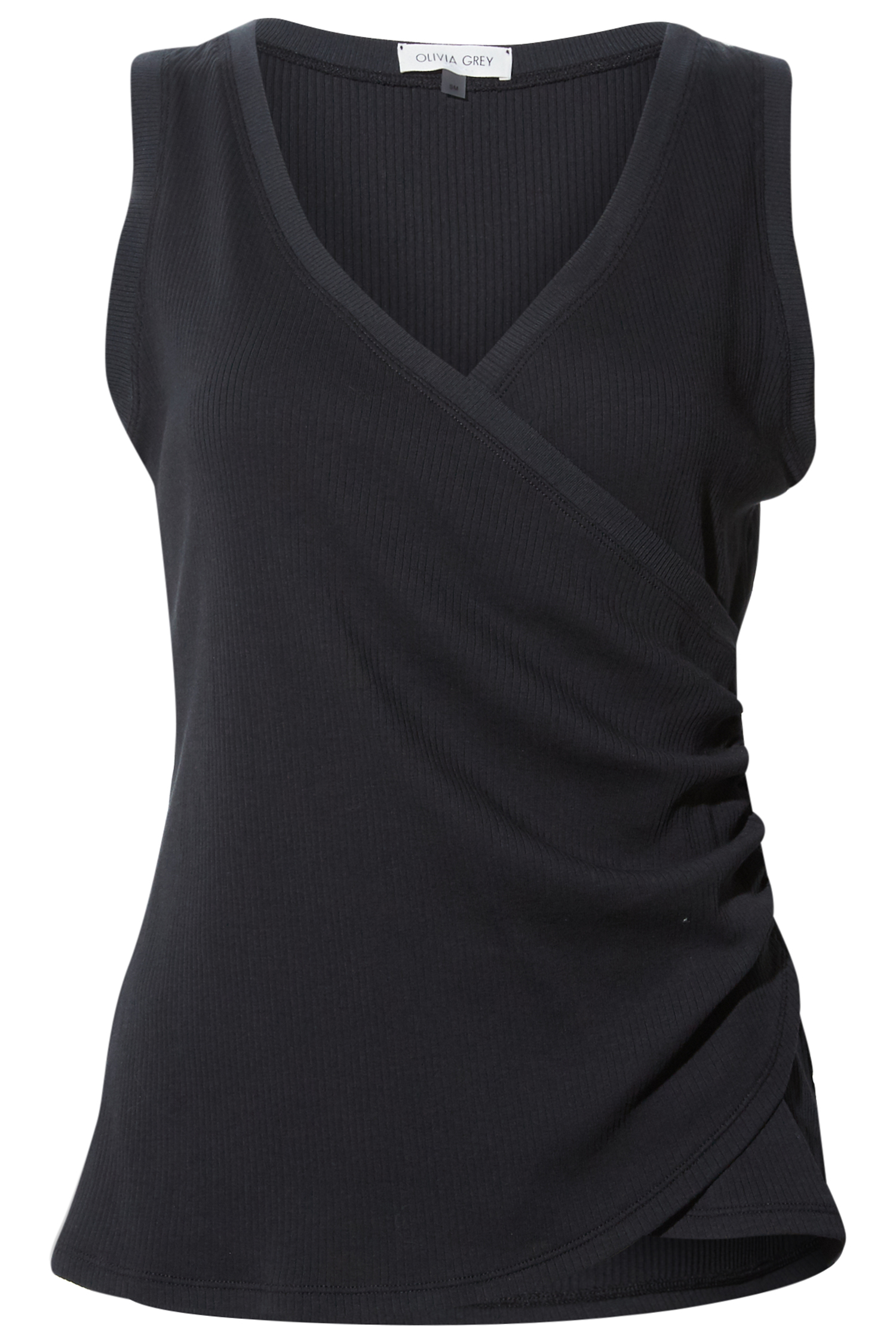 Surplice Shirred Top