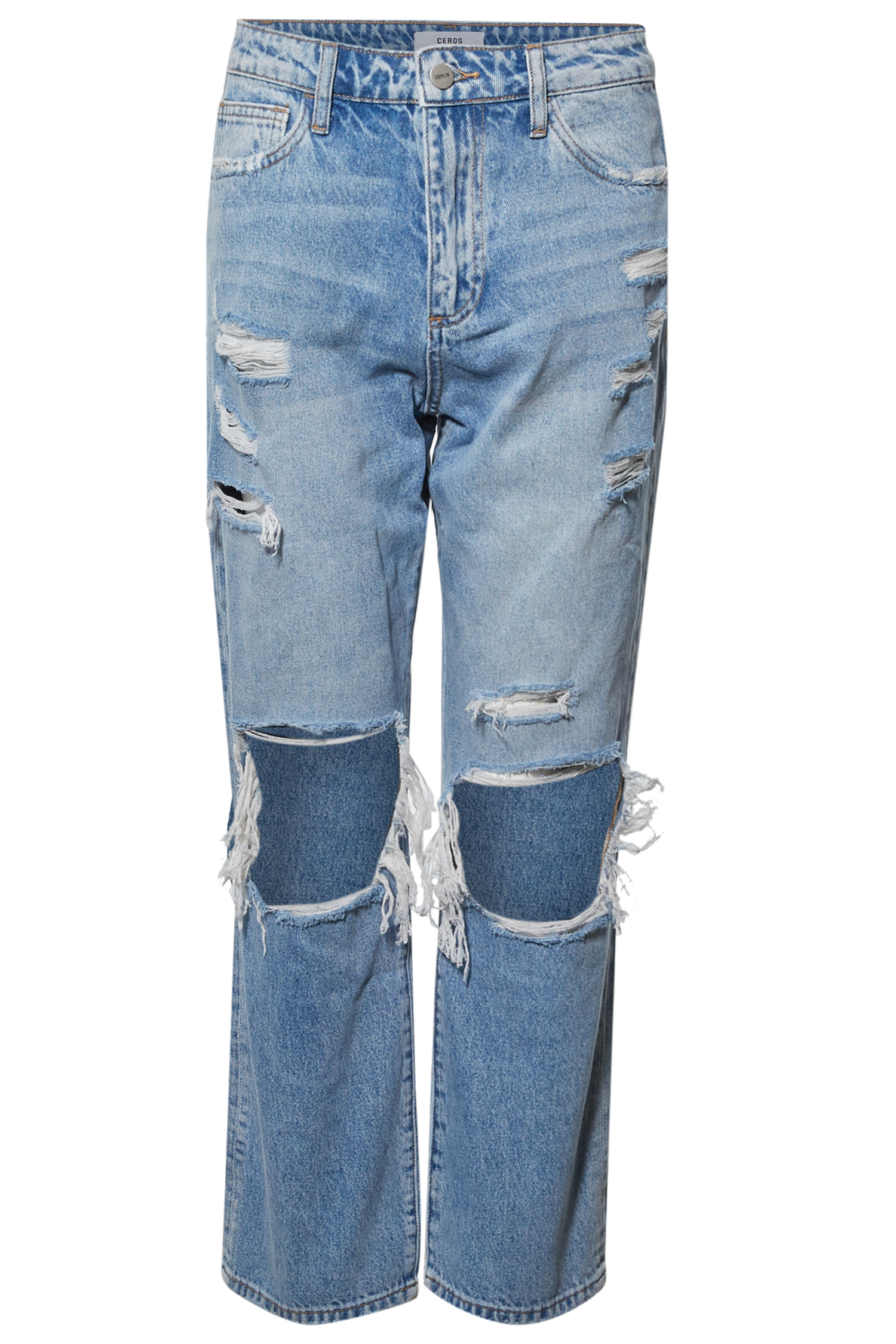 High Rise Cropped Straight Jean
