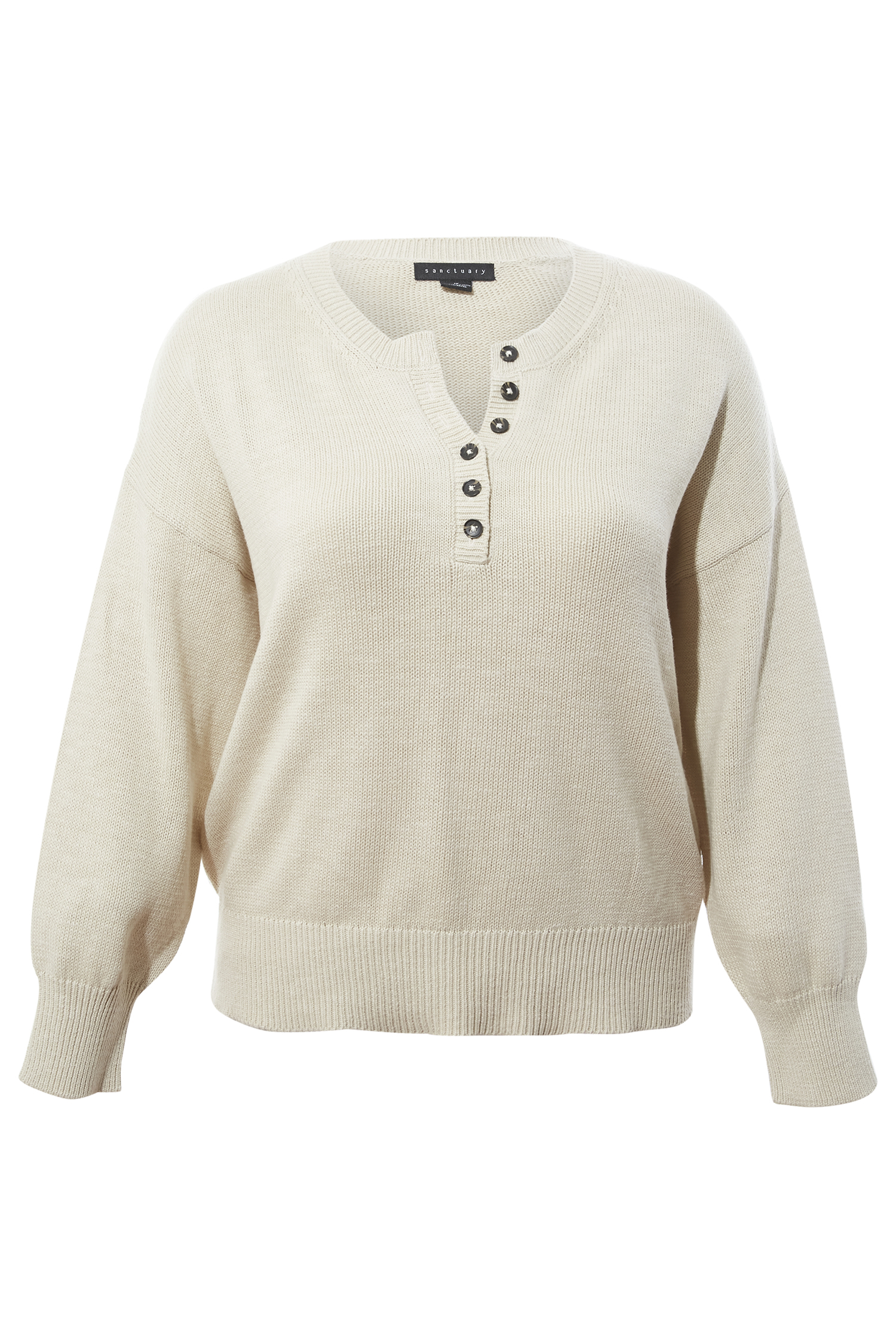 Sanctuary Button Detail Sweater