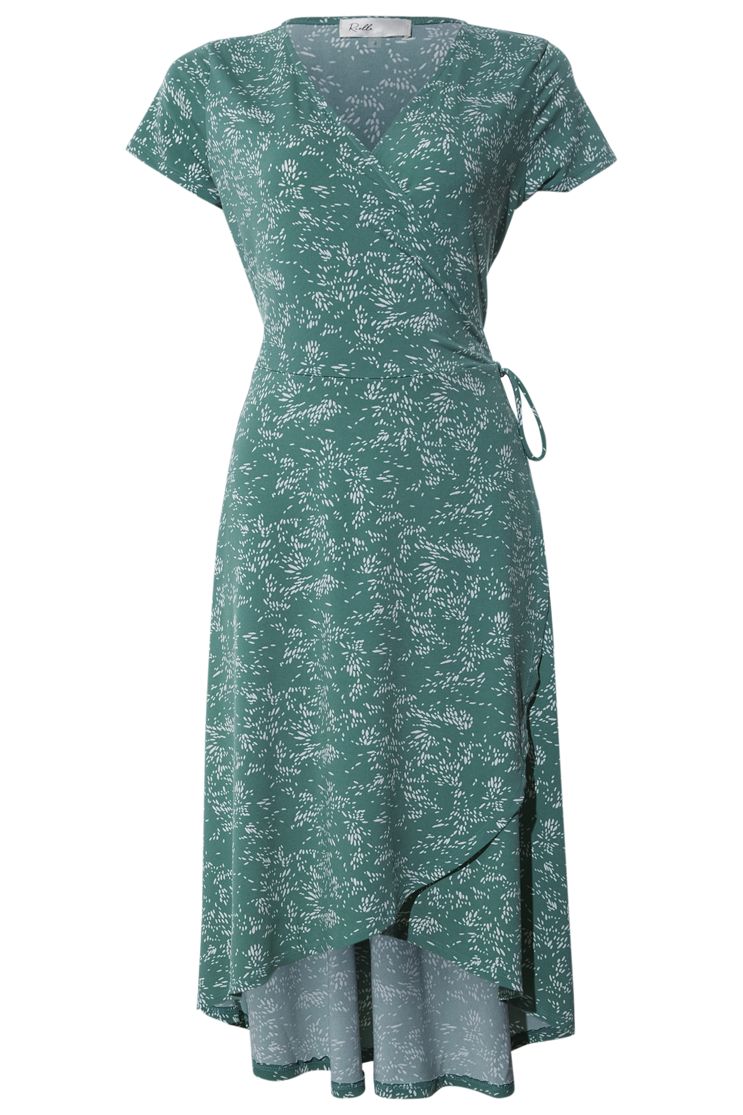 Faux Wrap High Low Dress