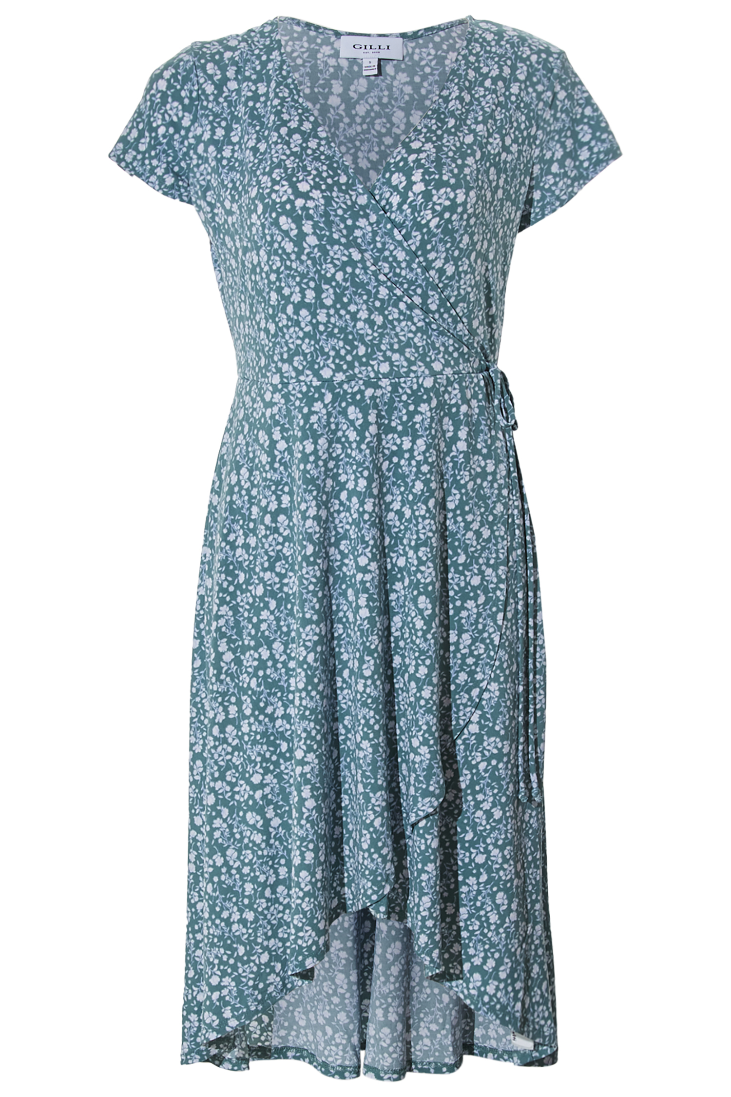 Floral Print Wrap Dress