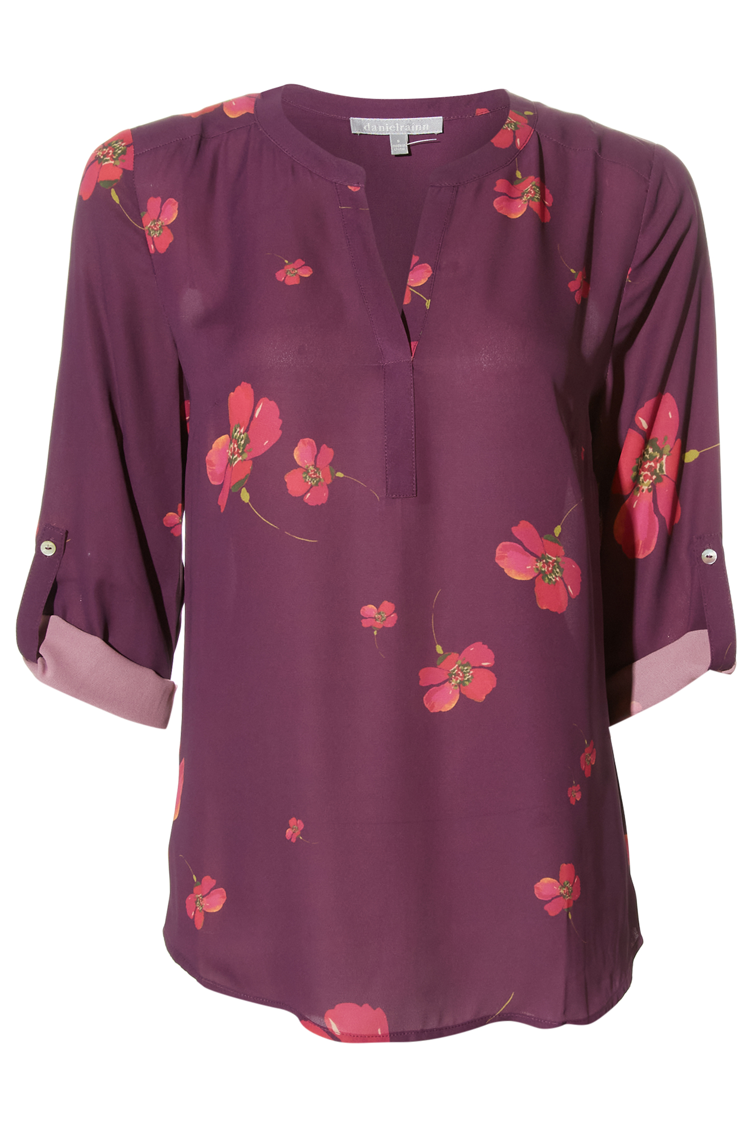 Daniel Rainn Split Neck Top