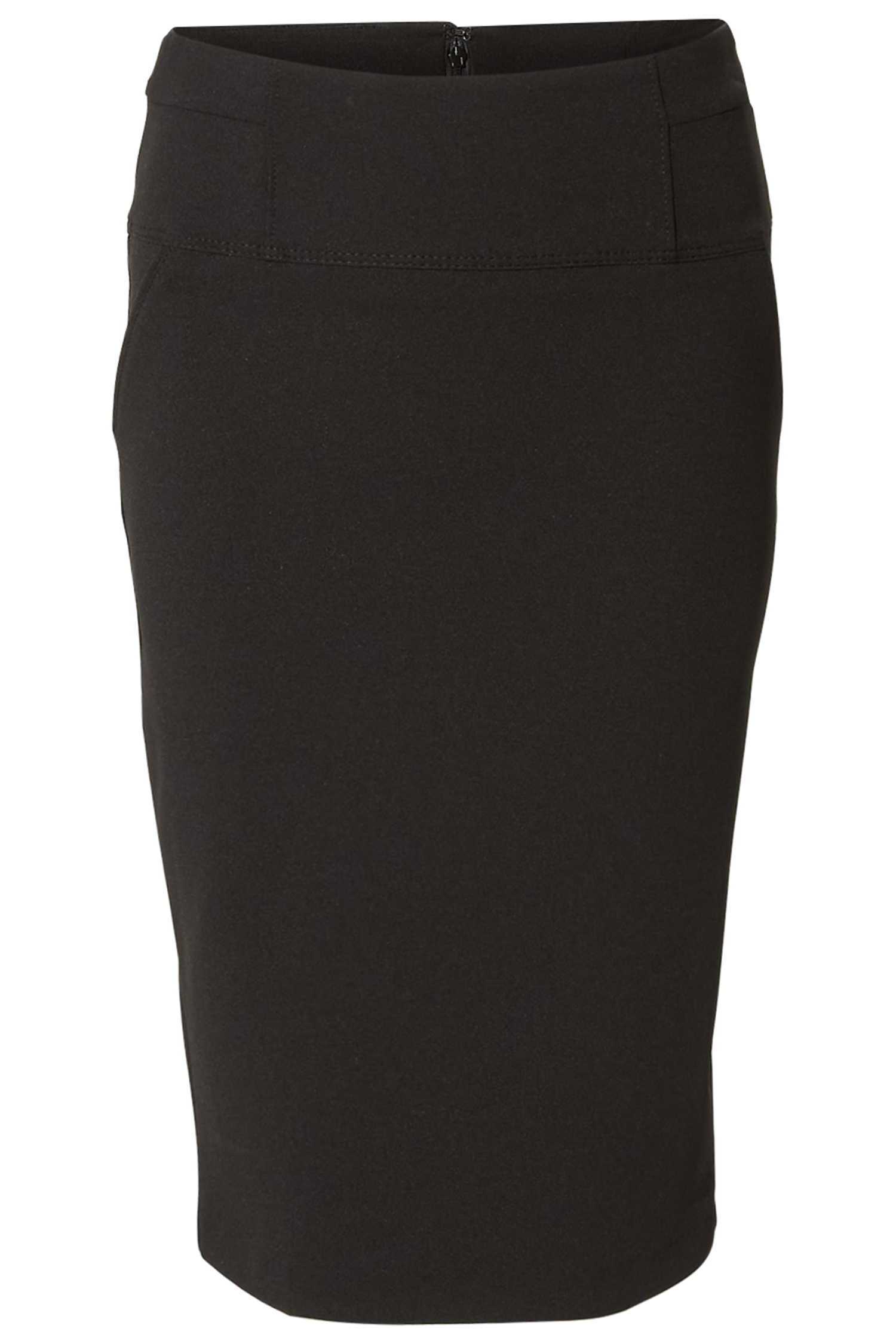 Crepe Pencil Skirt
