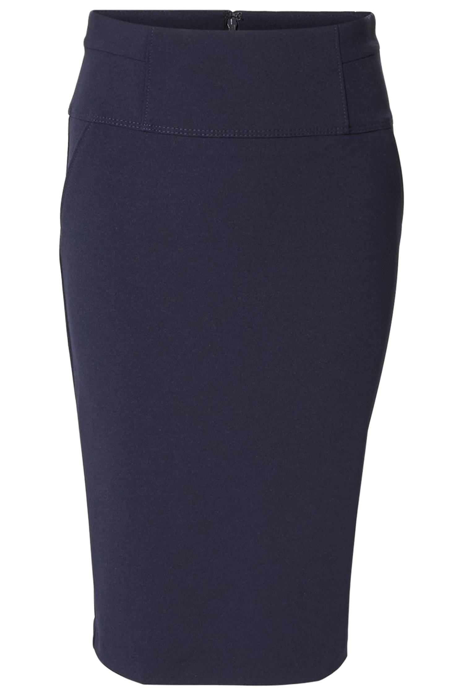 Crepe Pencil Skirt