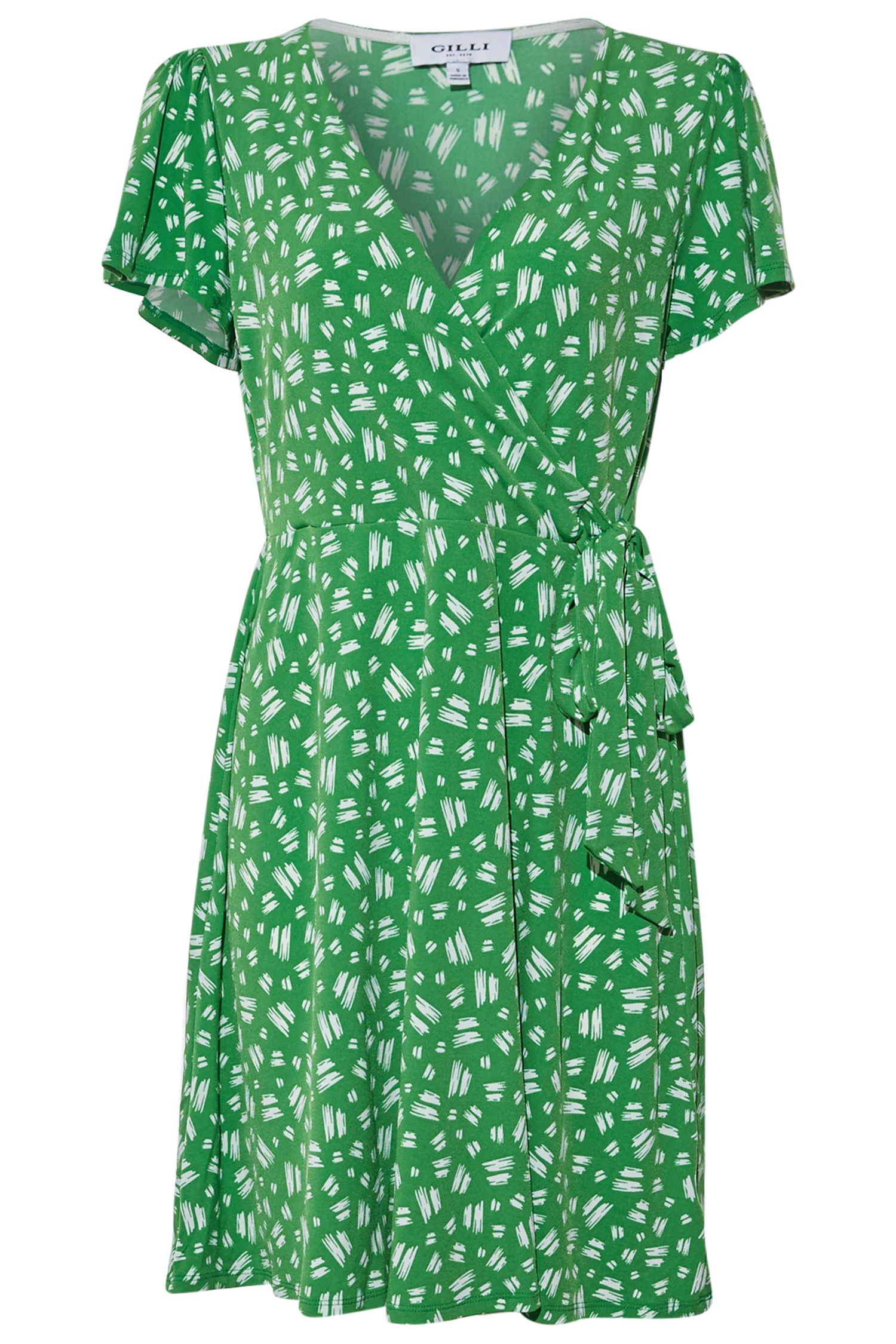 V-Neck Button Front Dress