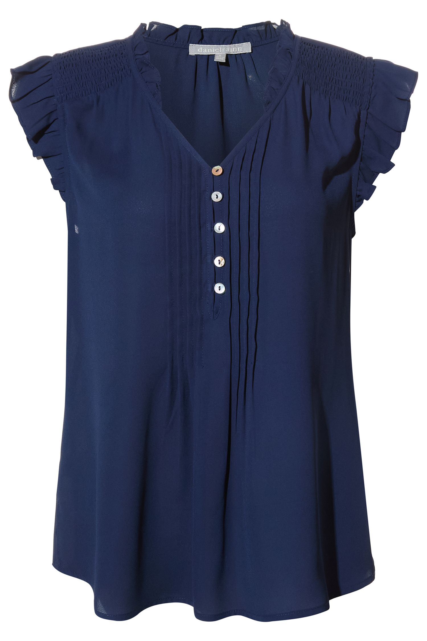 Daniel Rainn Flutter Sleeve Top