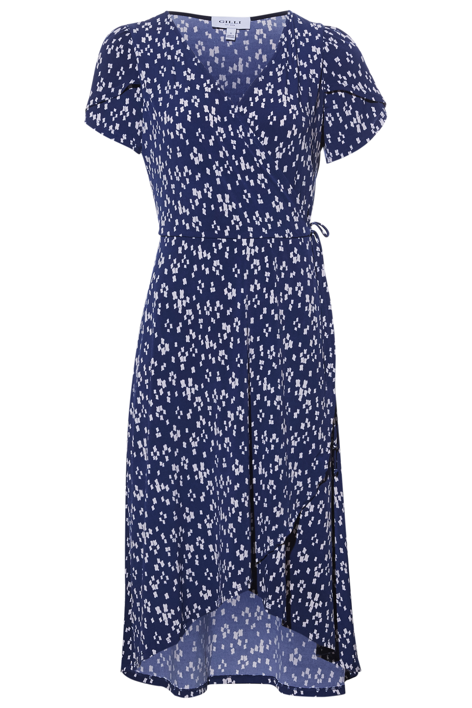 High Low Faux Wrap Dress