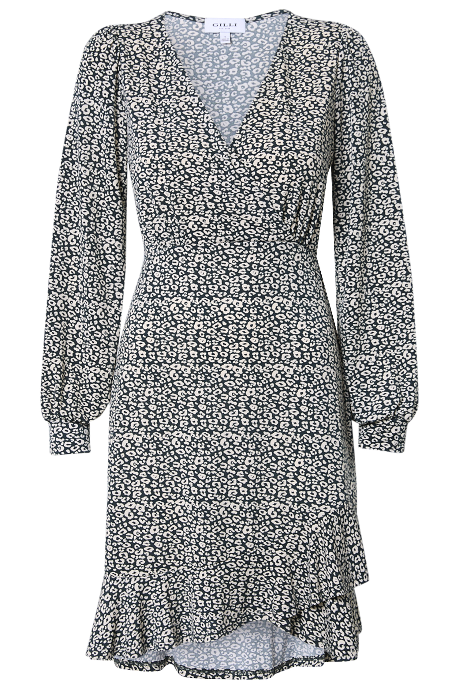 Surplice Mini Dress