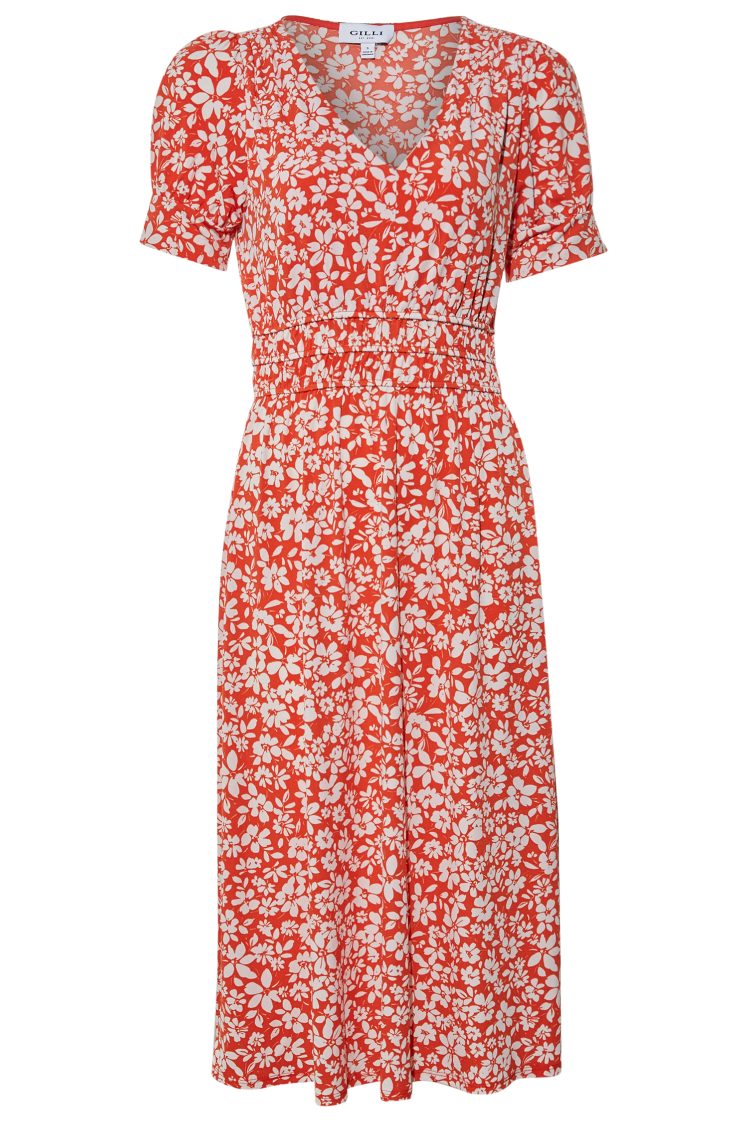 Puff Sleeve Midi Dress