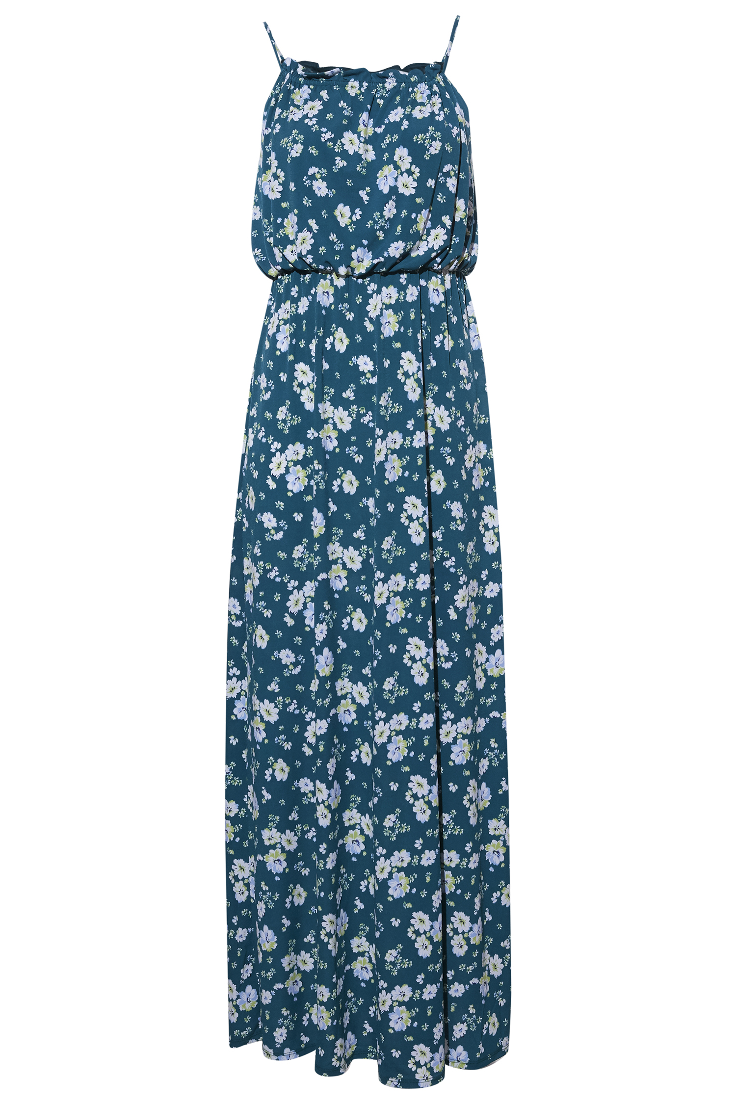 Halter Floral Maxi Dress