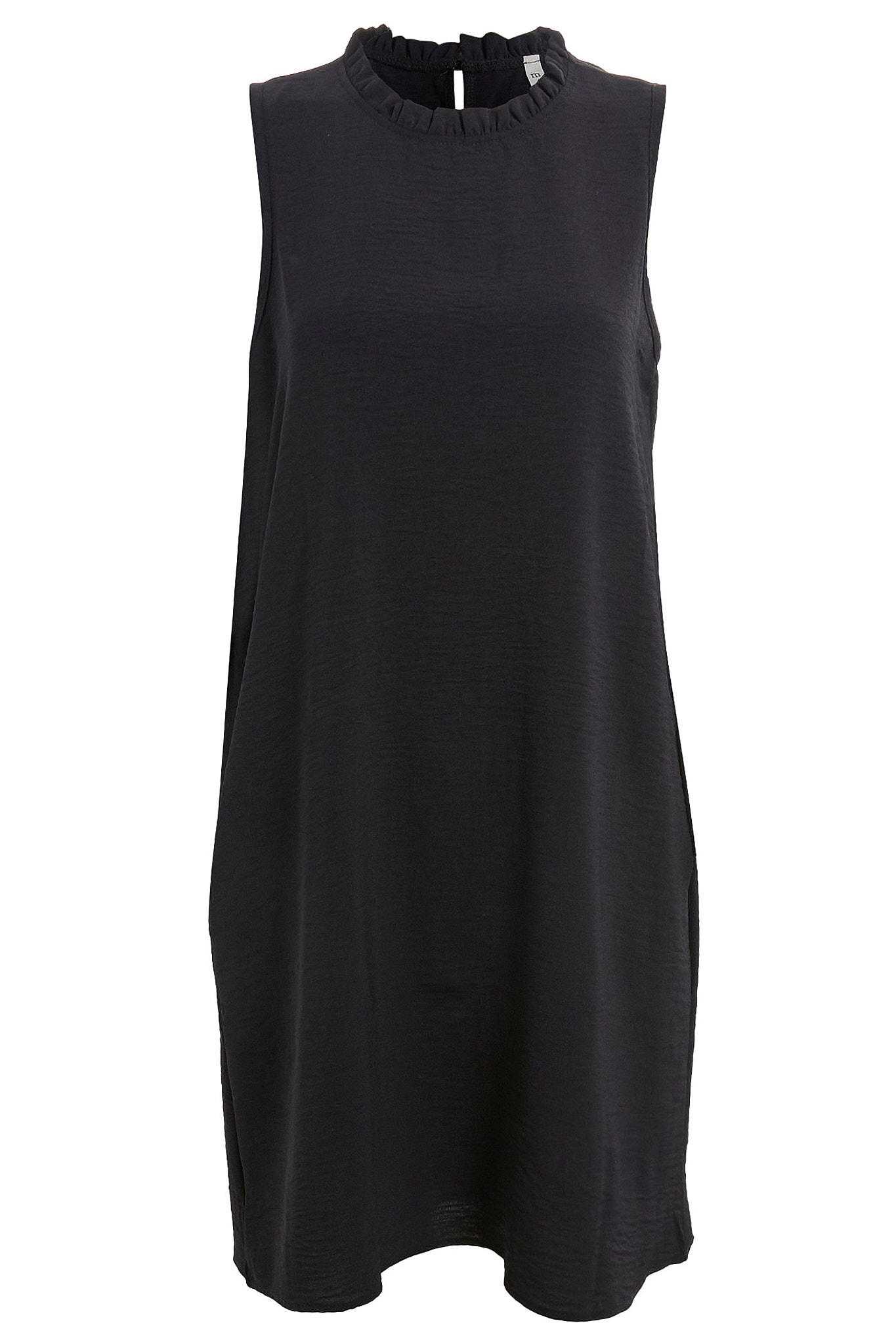 Ruffled Mock Neck Dress