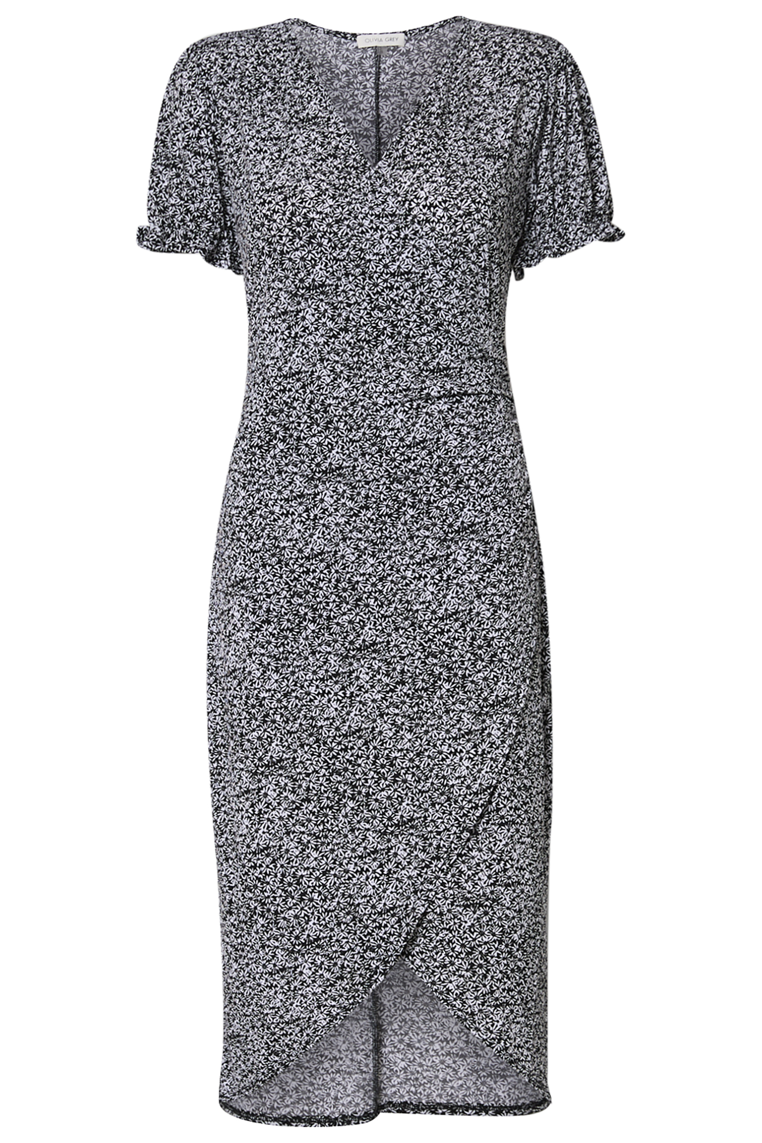Surplice Midi Dress