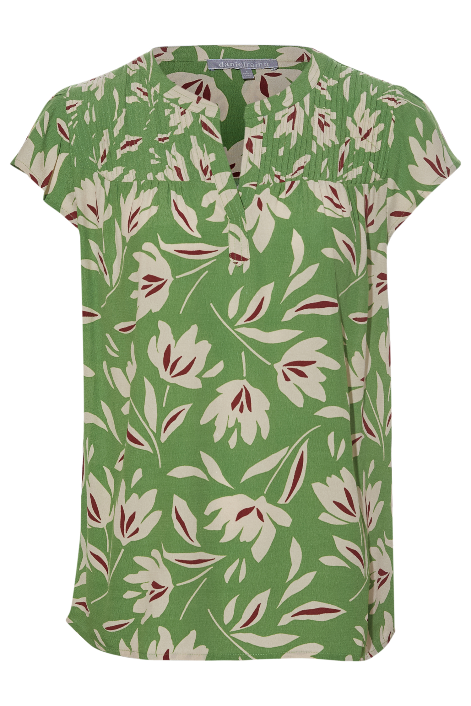 Daniel Rainn Short Sleeve Floral Blouse
