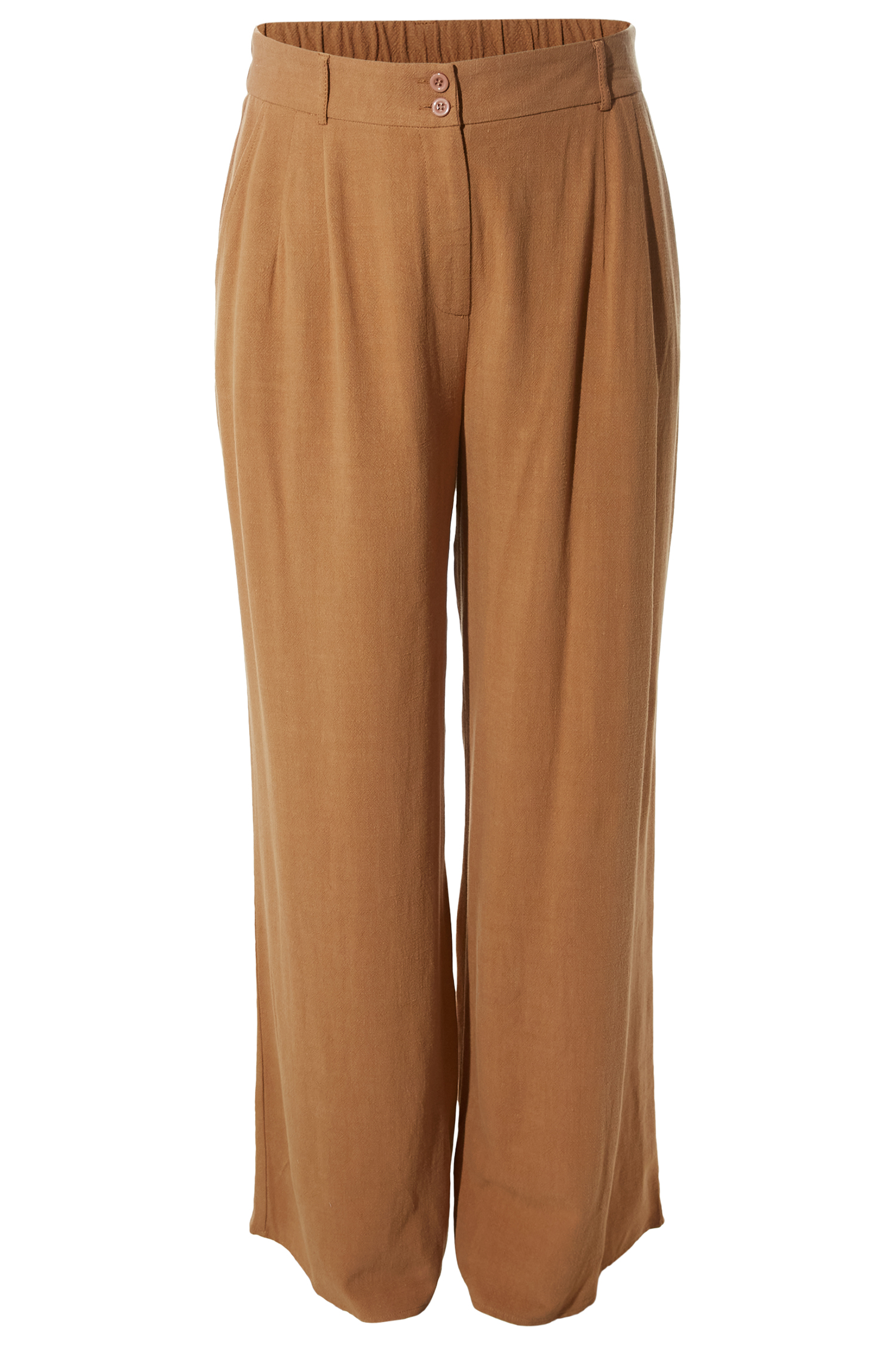 High Rise Linen Trouser Pants