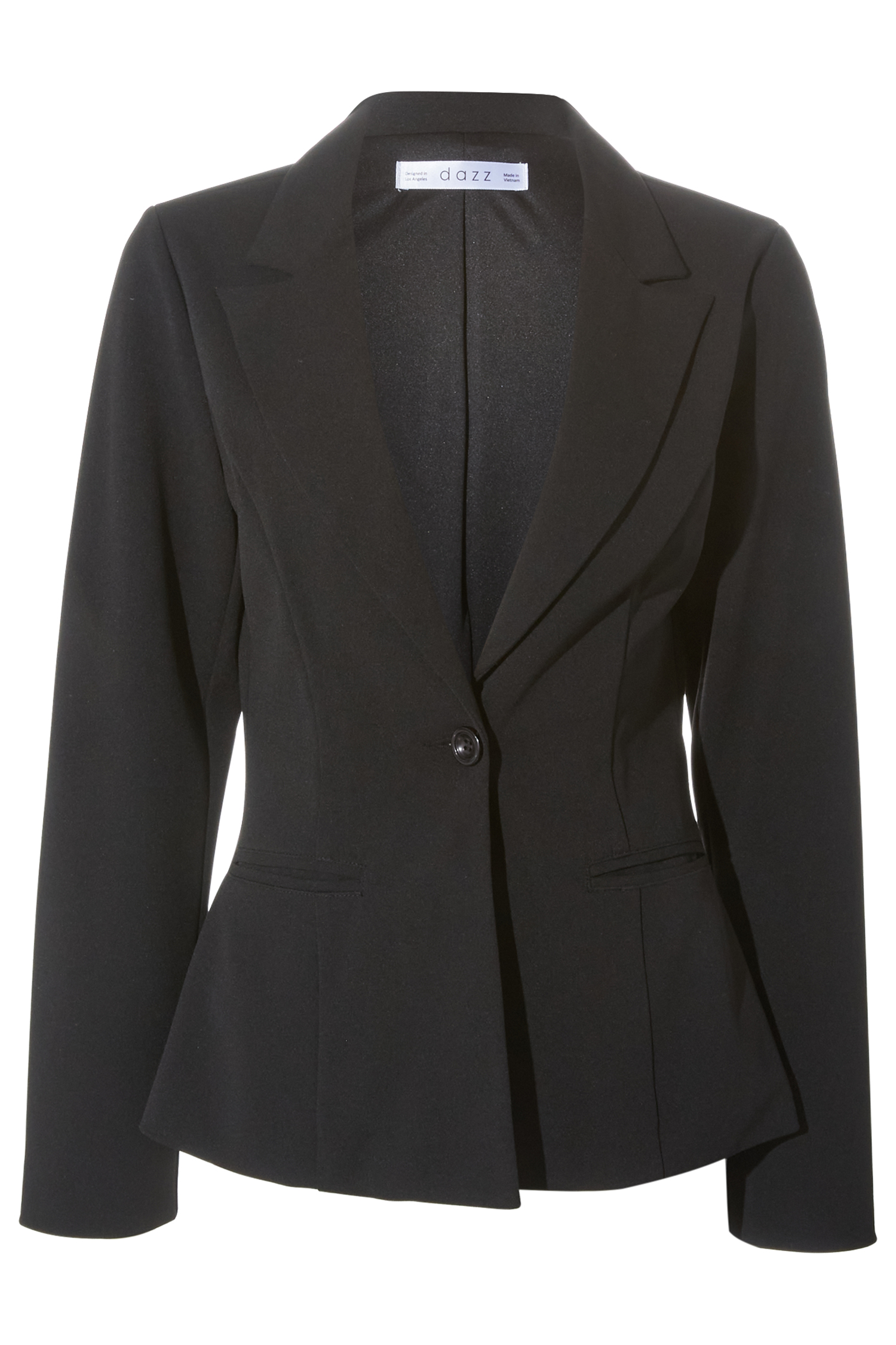 Single Button Crepe Blazer