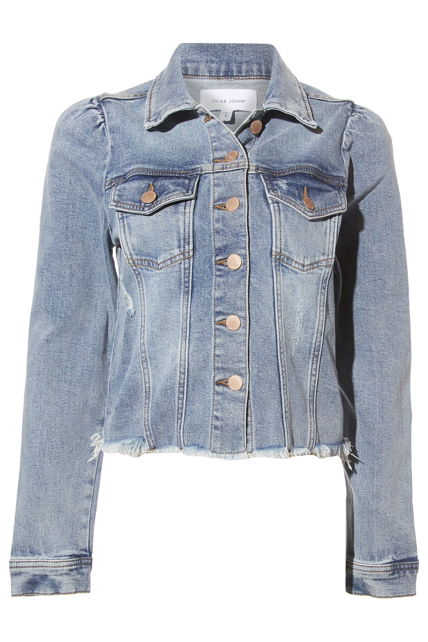 Dear John Distressed Hem Denim Jacket