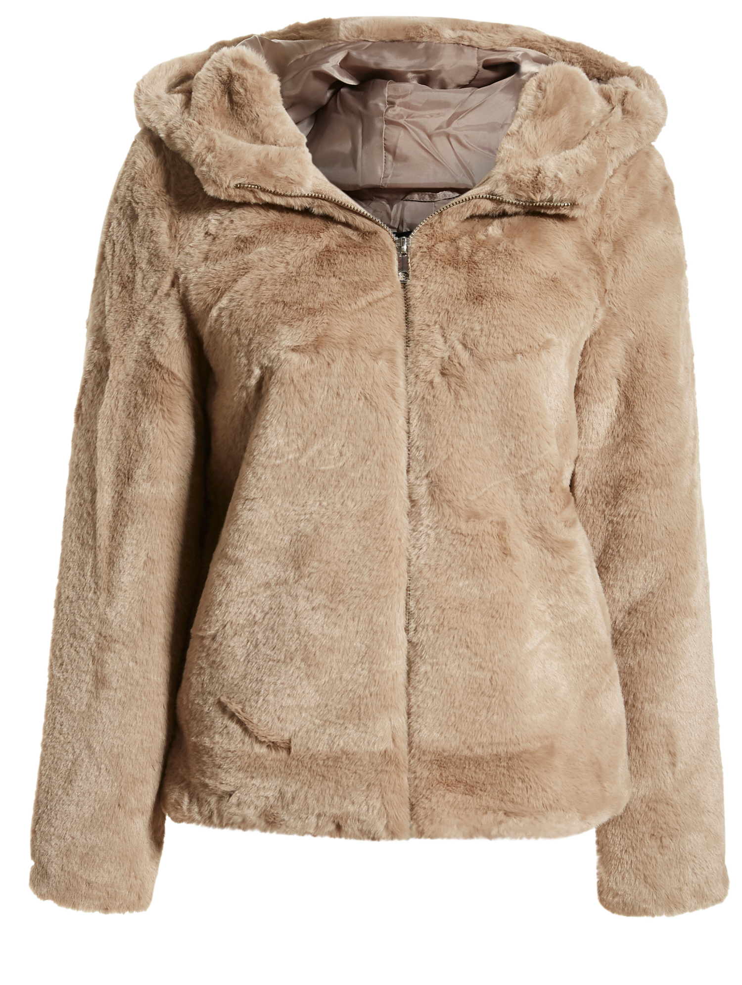 Faux Fur Hooded Jacket