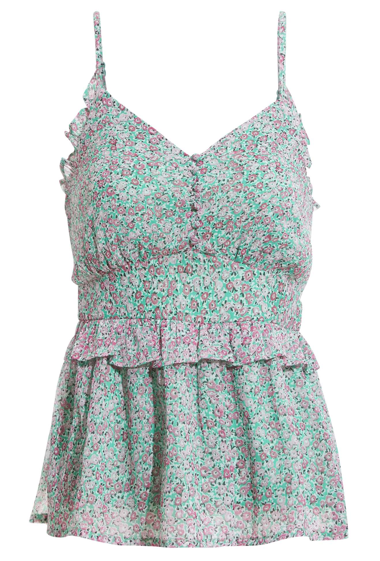 Button Front Tank Top
