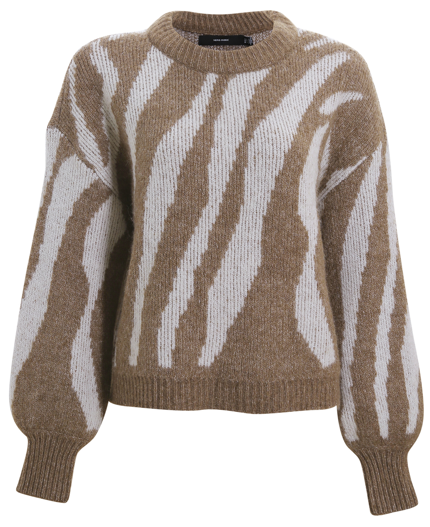 Swirl Pattern Knit Sweater