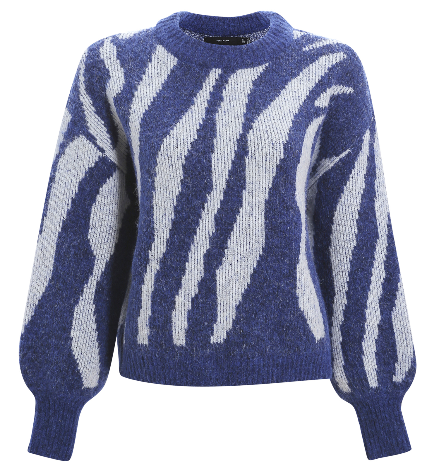 Swirl Pattern Knit Sweater