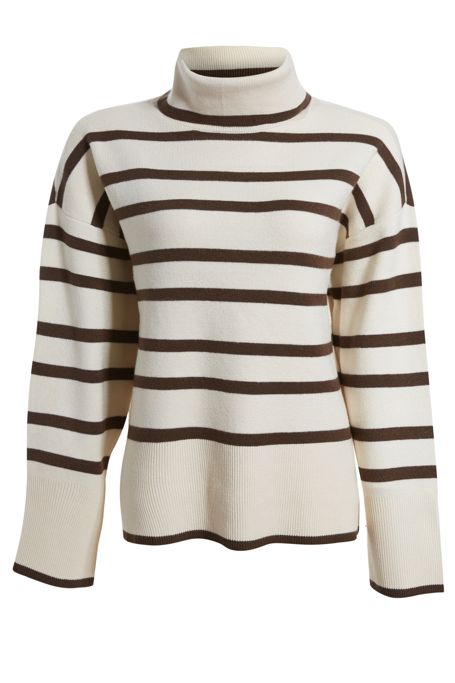 Vero Moda Stripe Turtleneck Sweater in Ivory XS - XL | DAILYLOOK