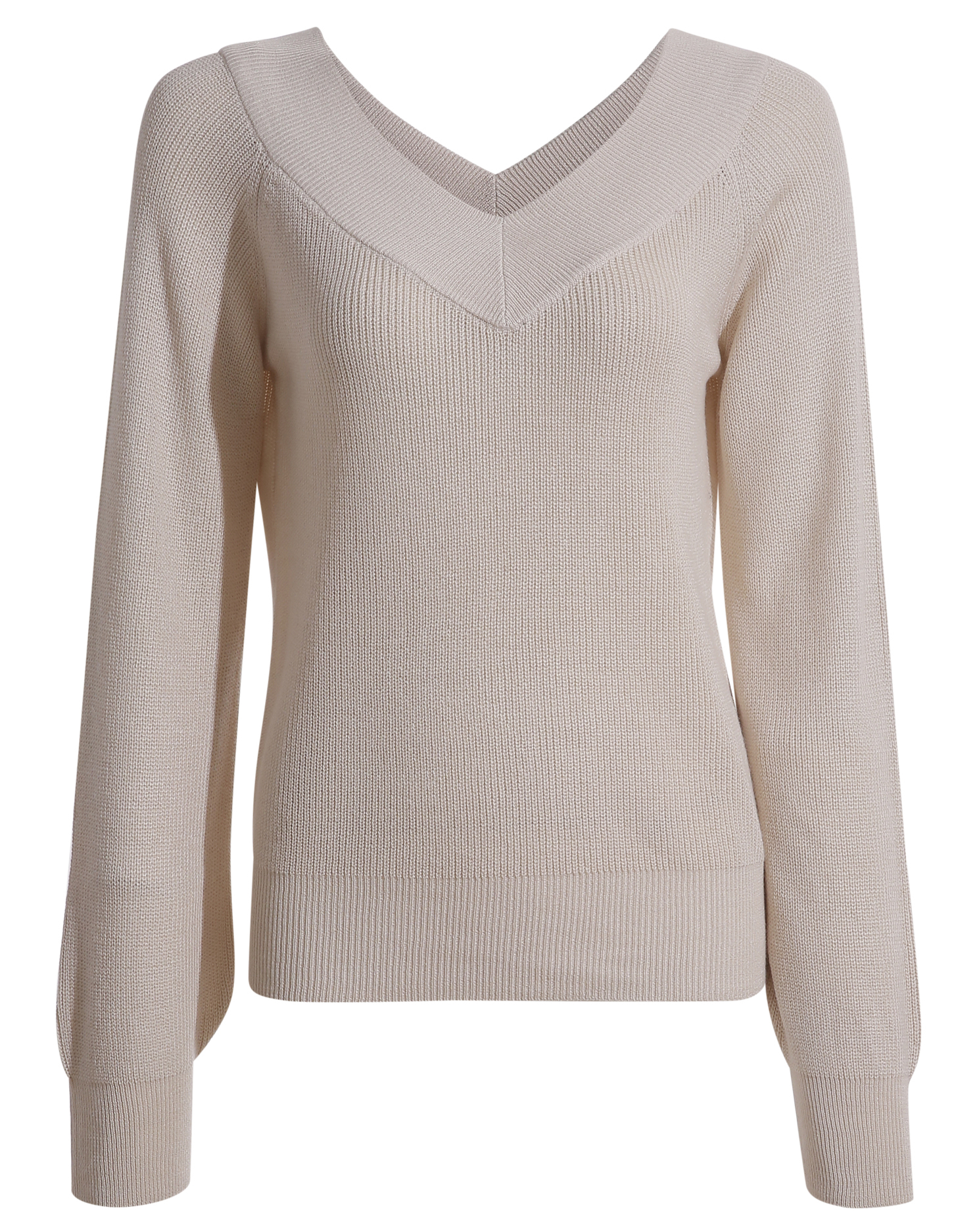 Long Sleeve V-Neck Knit Sweater