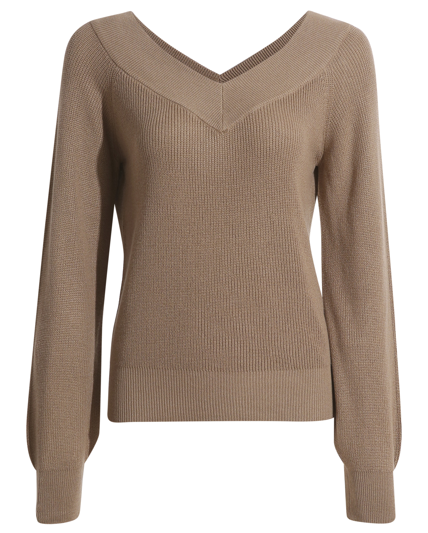 Long Sleeve V-Neck Knit Sweater