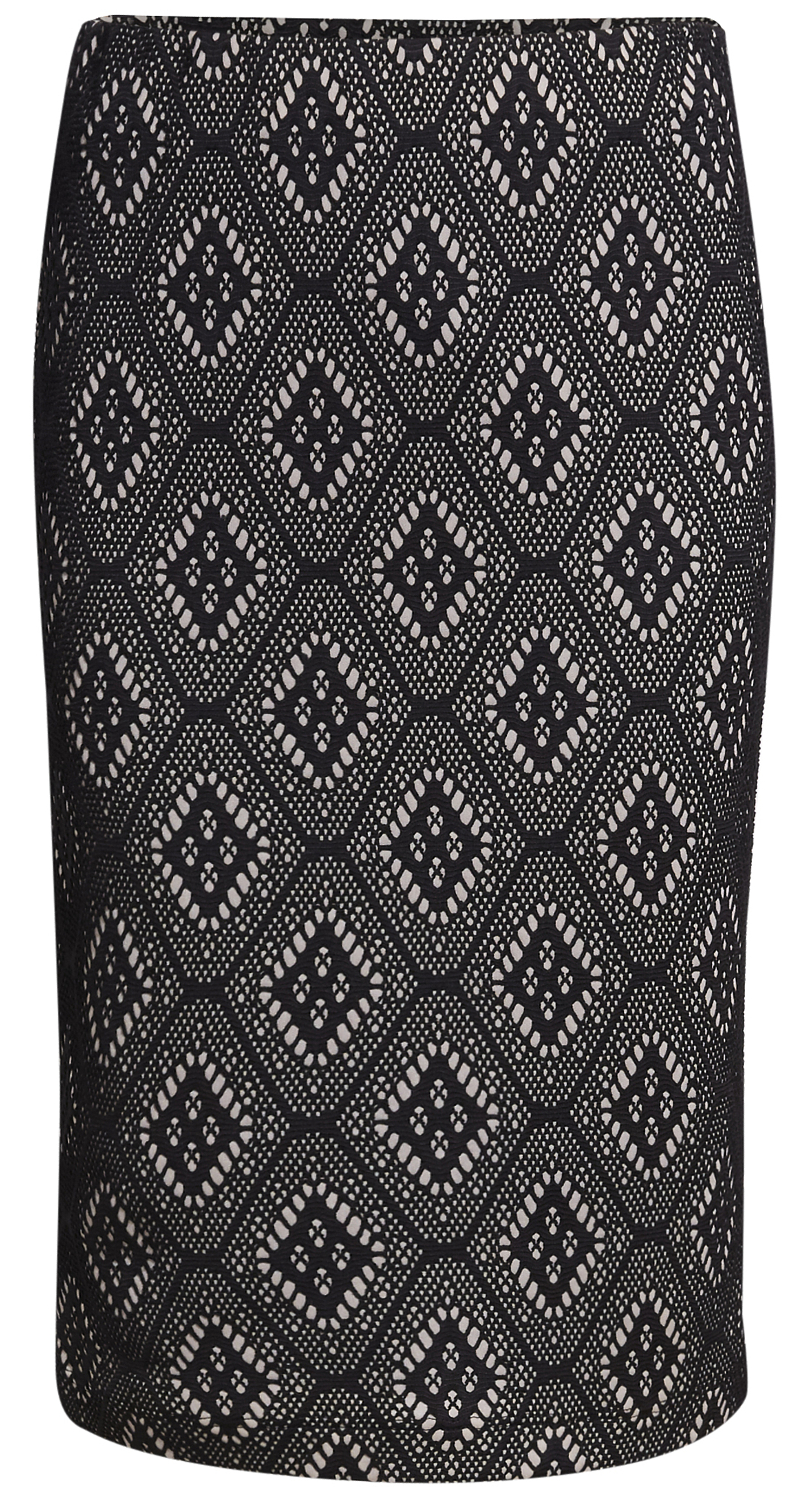 Lace Detail Pencil Skirt