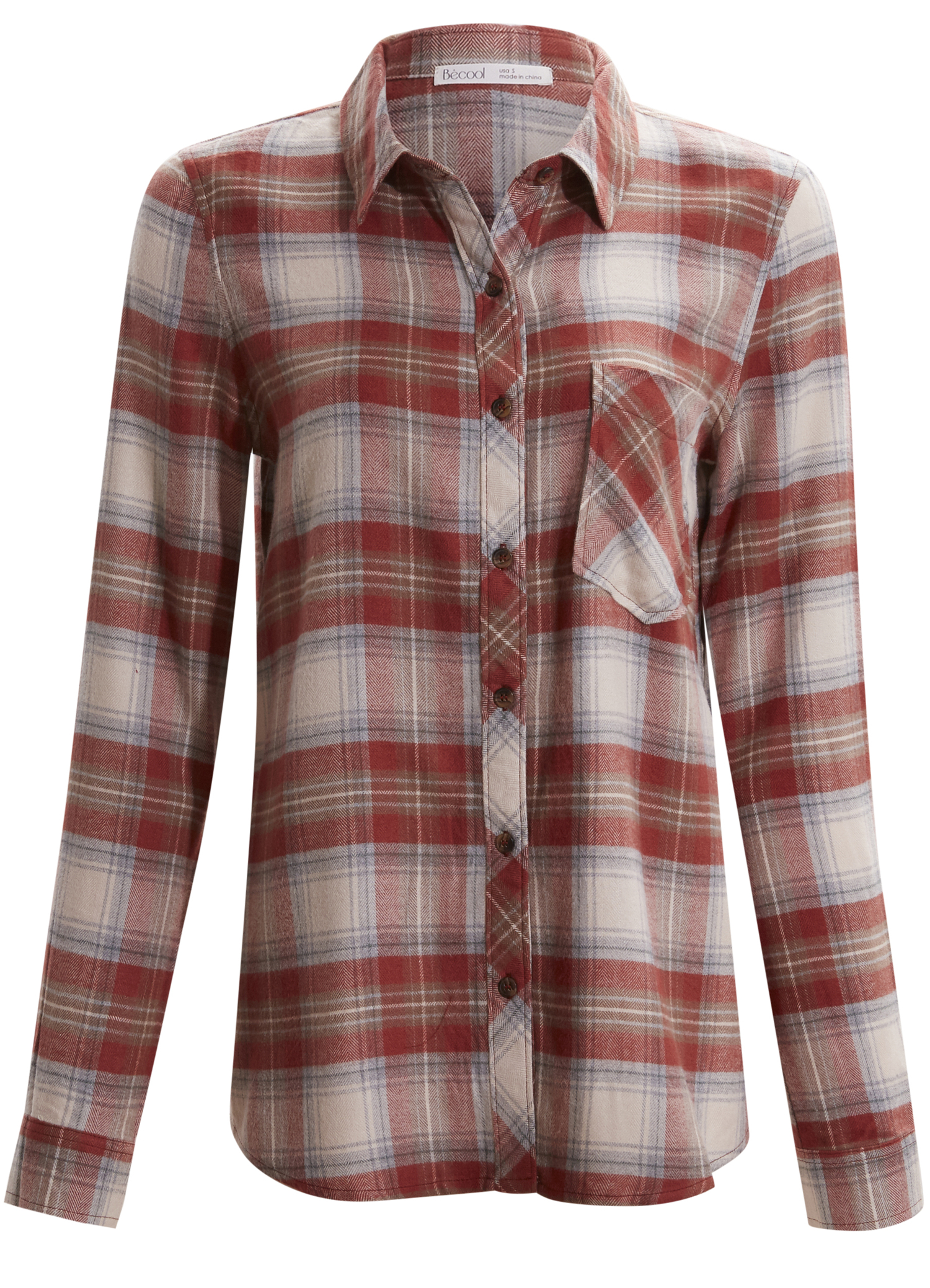 Button Down Plaid Shirt