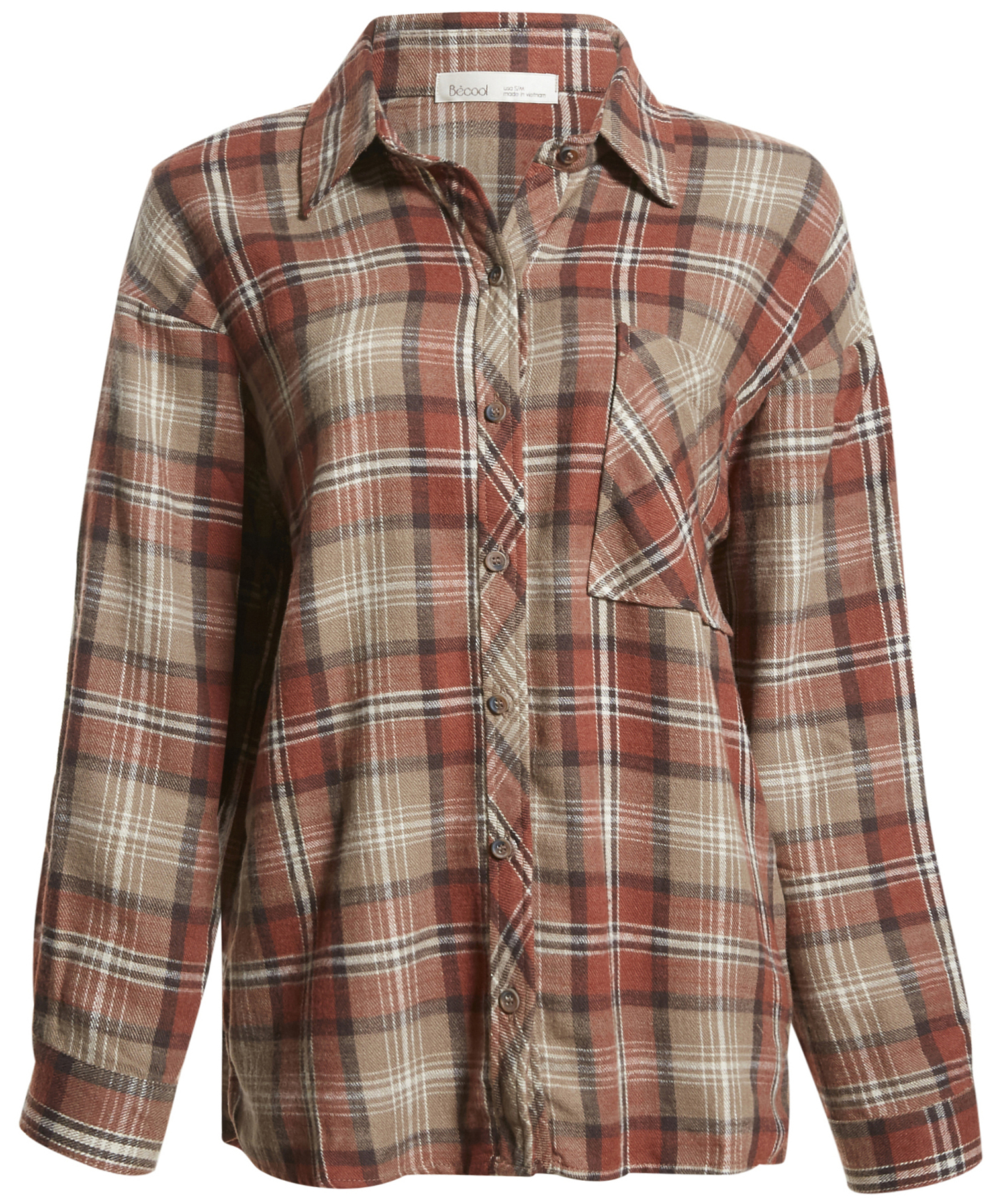 Oversized Flannel Top
