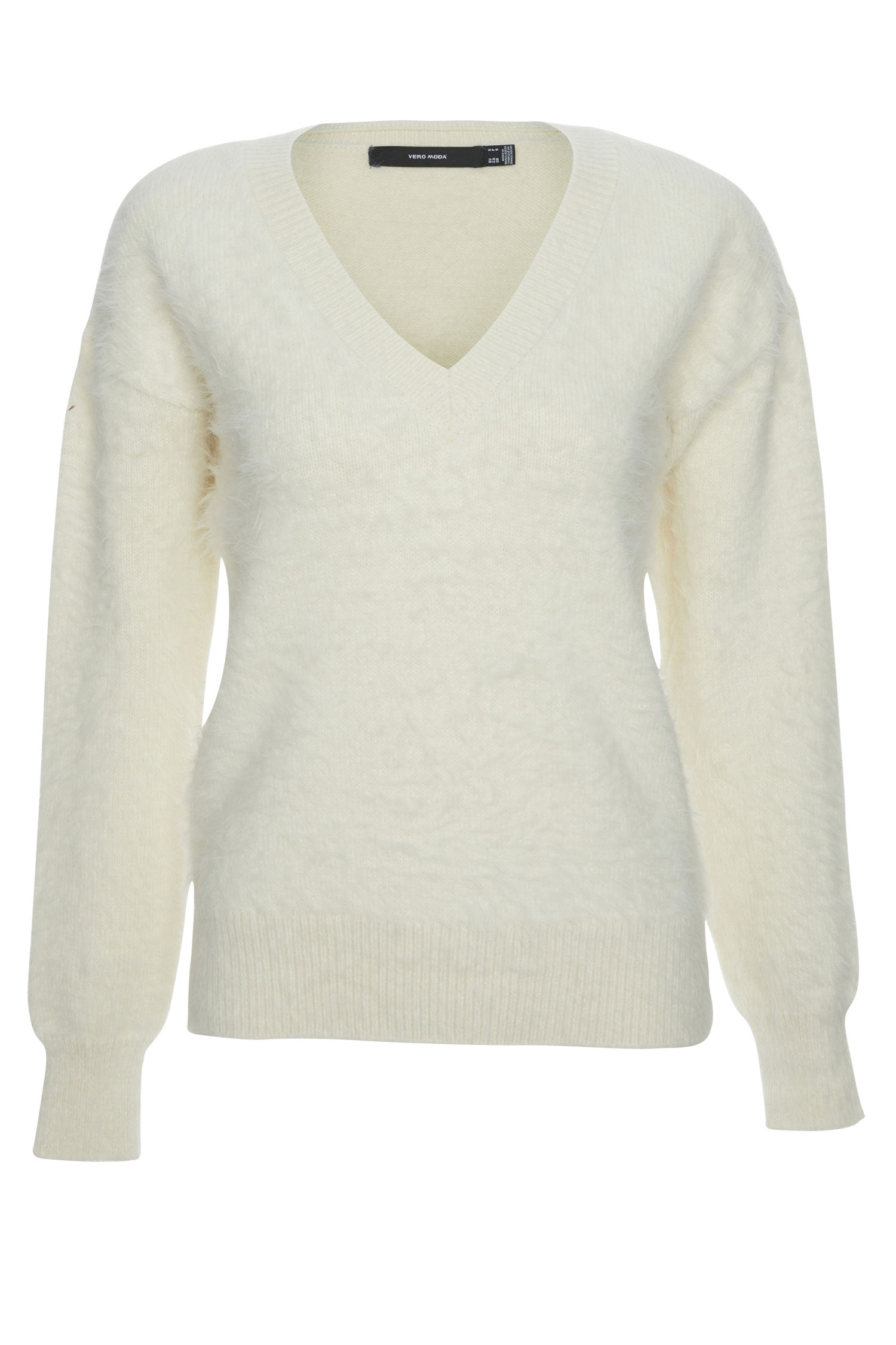 Eyelash Knit V-Neck Sweater