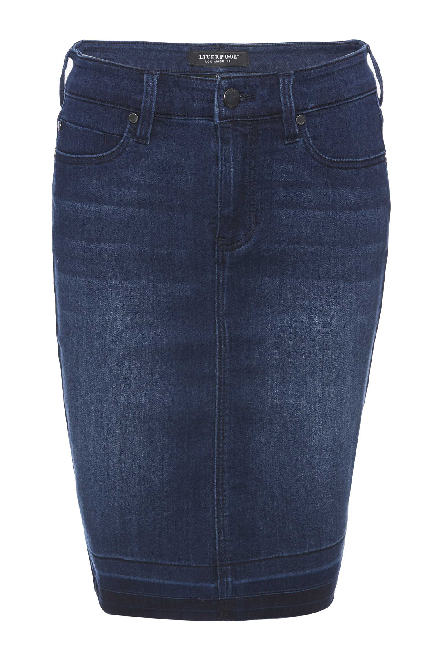Liverpool Denim Pencil Skirt