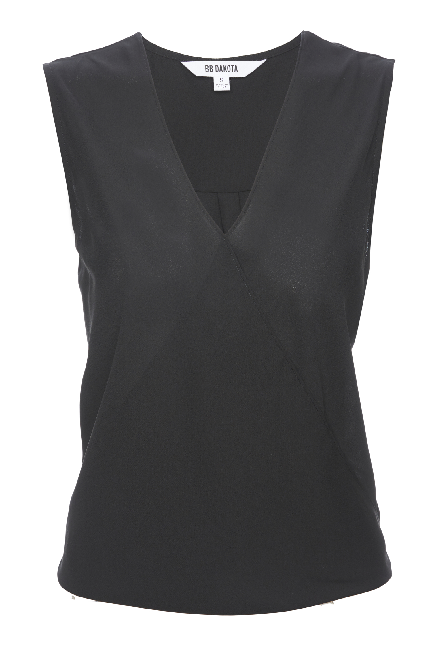 BB Dakota Surplice Sleeveless Top