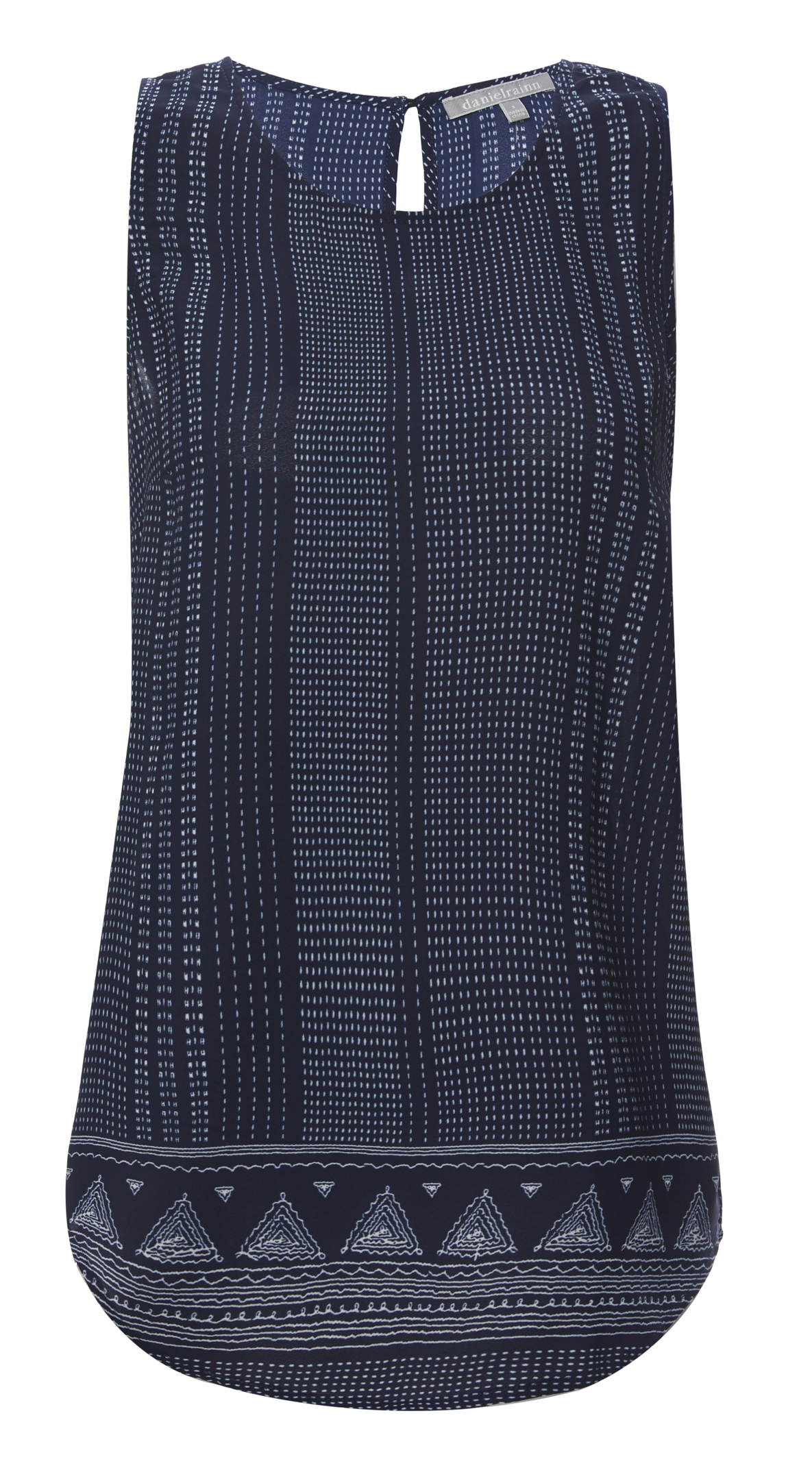 Daniel Rainn Sleeveless Print Top