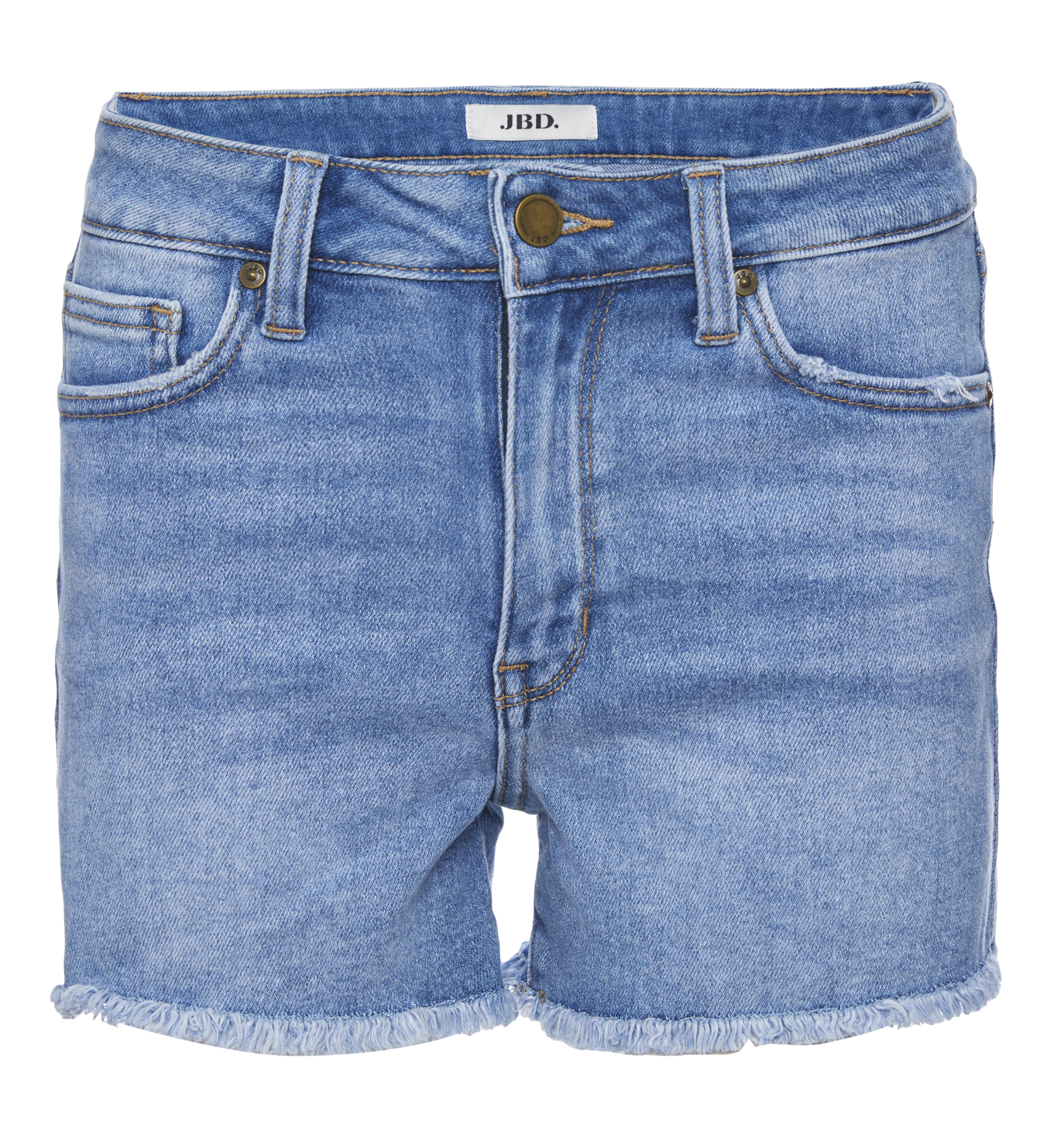 Just Black High Rise Frayed Hem Short