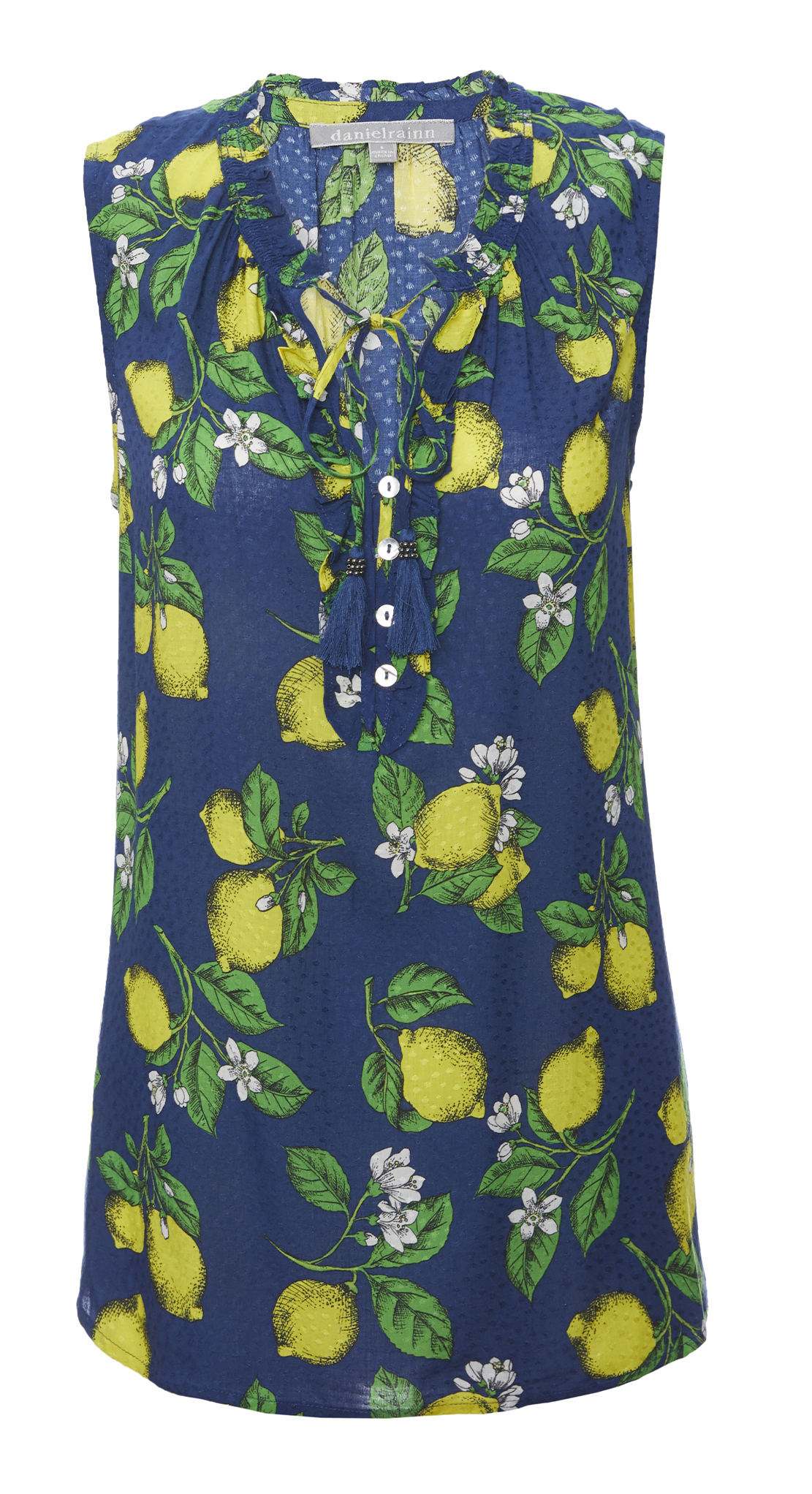 Daniel Rainn Lemon Printed Top
