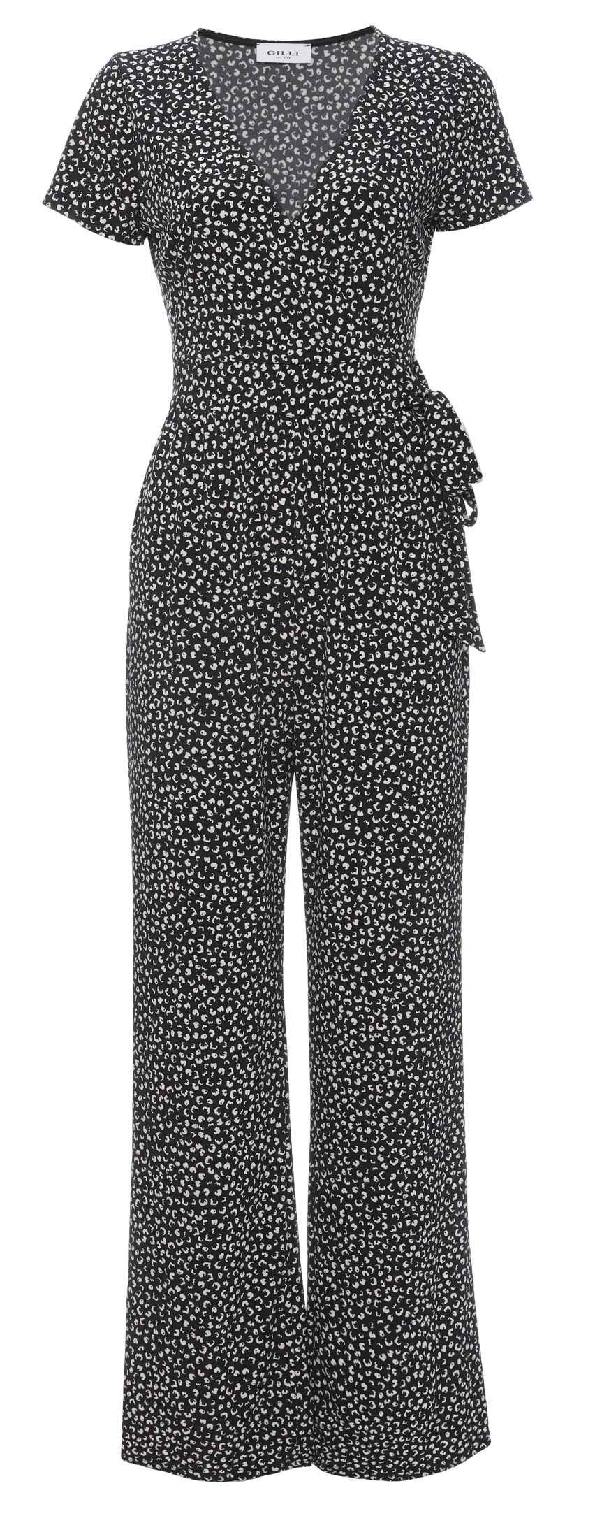 Gilli Printed Surplice Jumpsuit