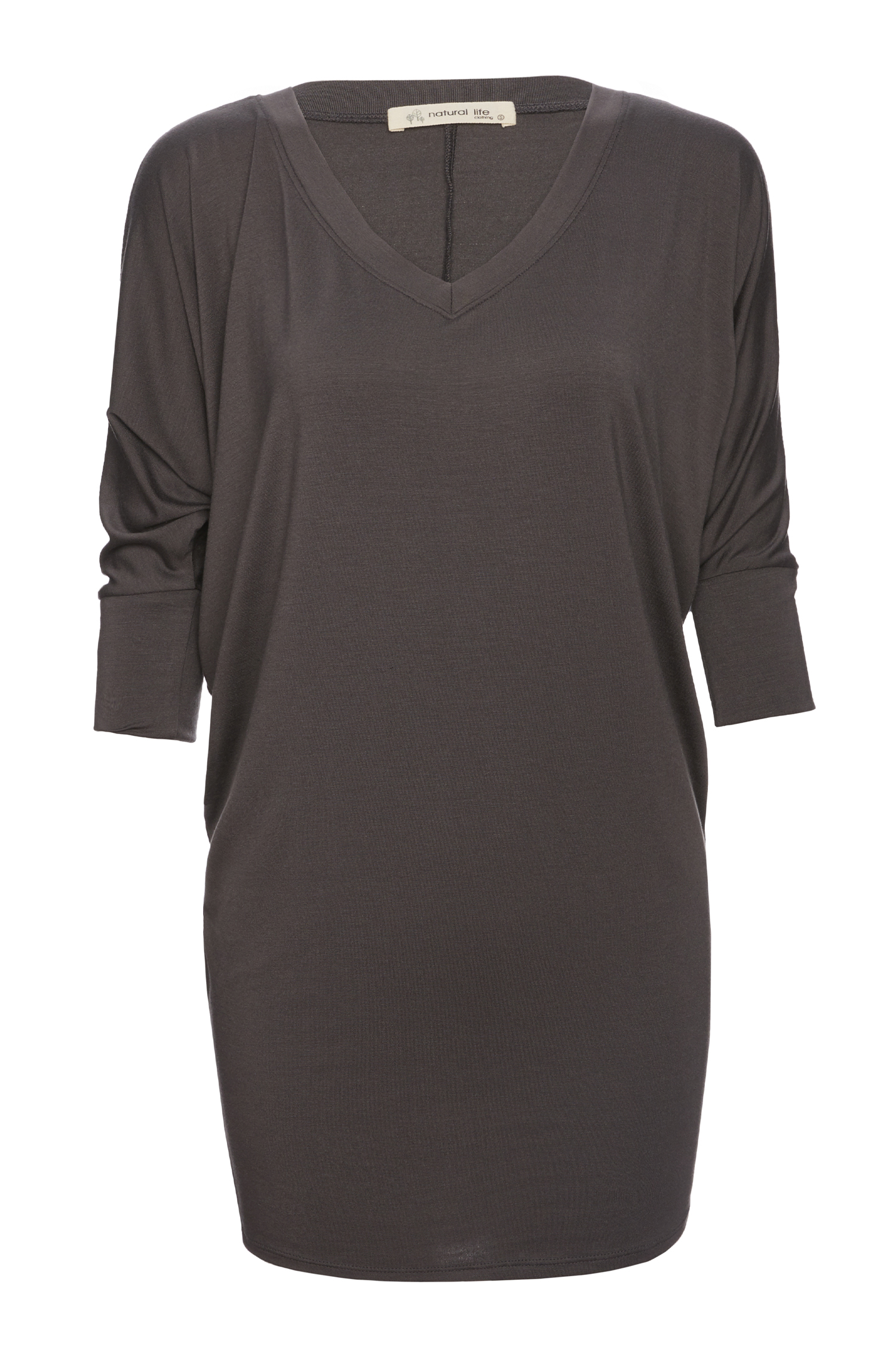 V-Neck Three Quarter Dolman Modal Top