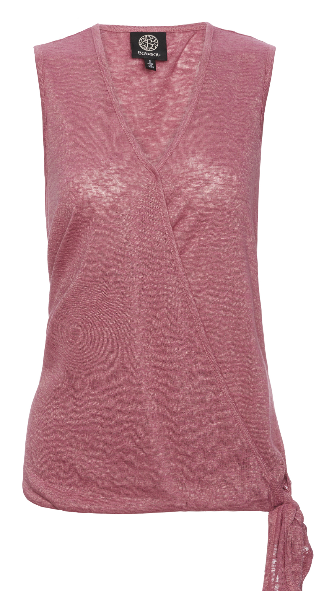 B Collection by Bobeau Sleeveless Surplice Tie Side
