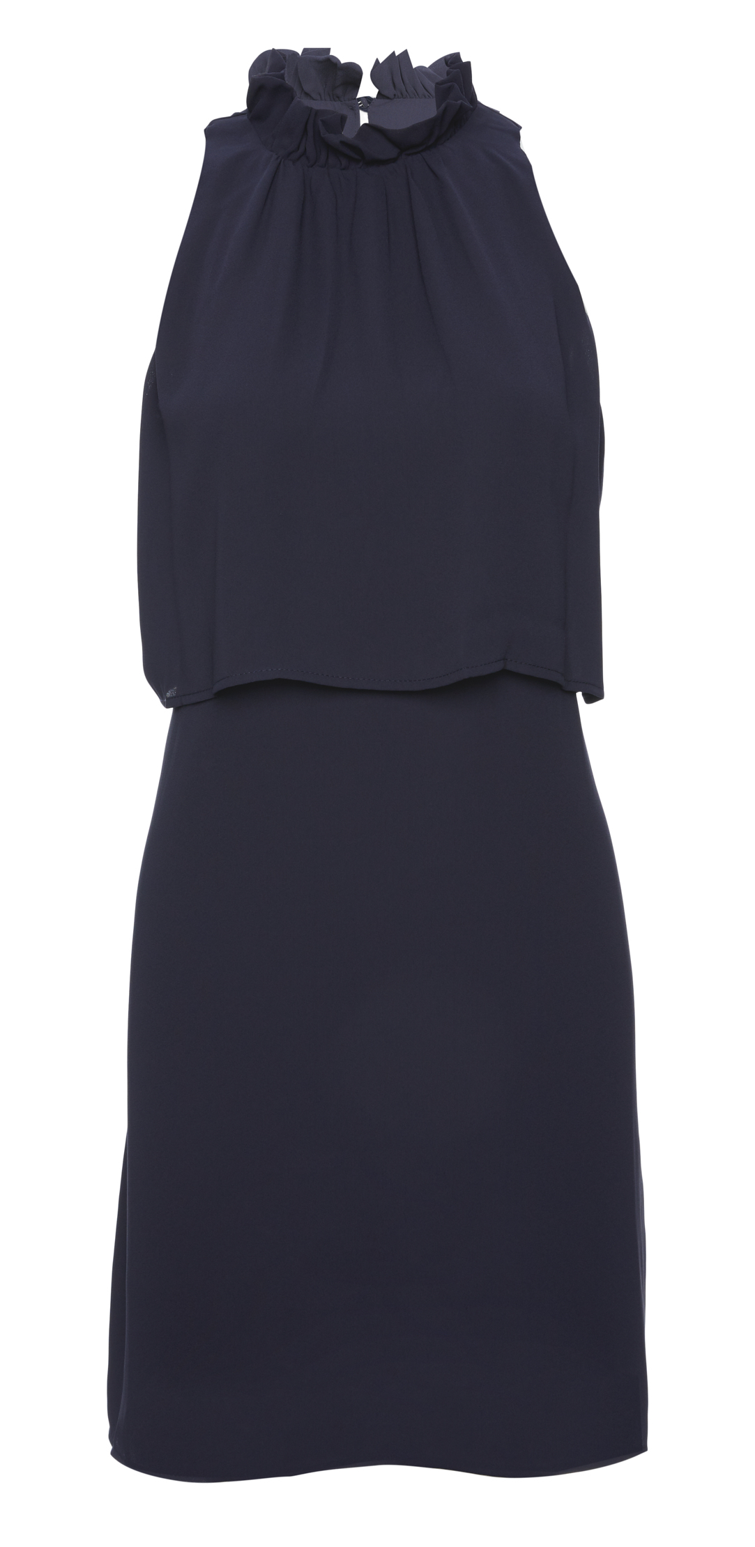Veronica M High Neck Layered Dress