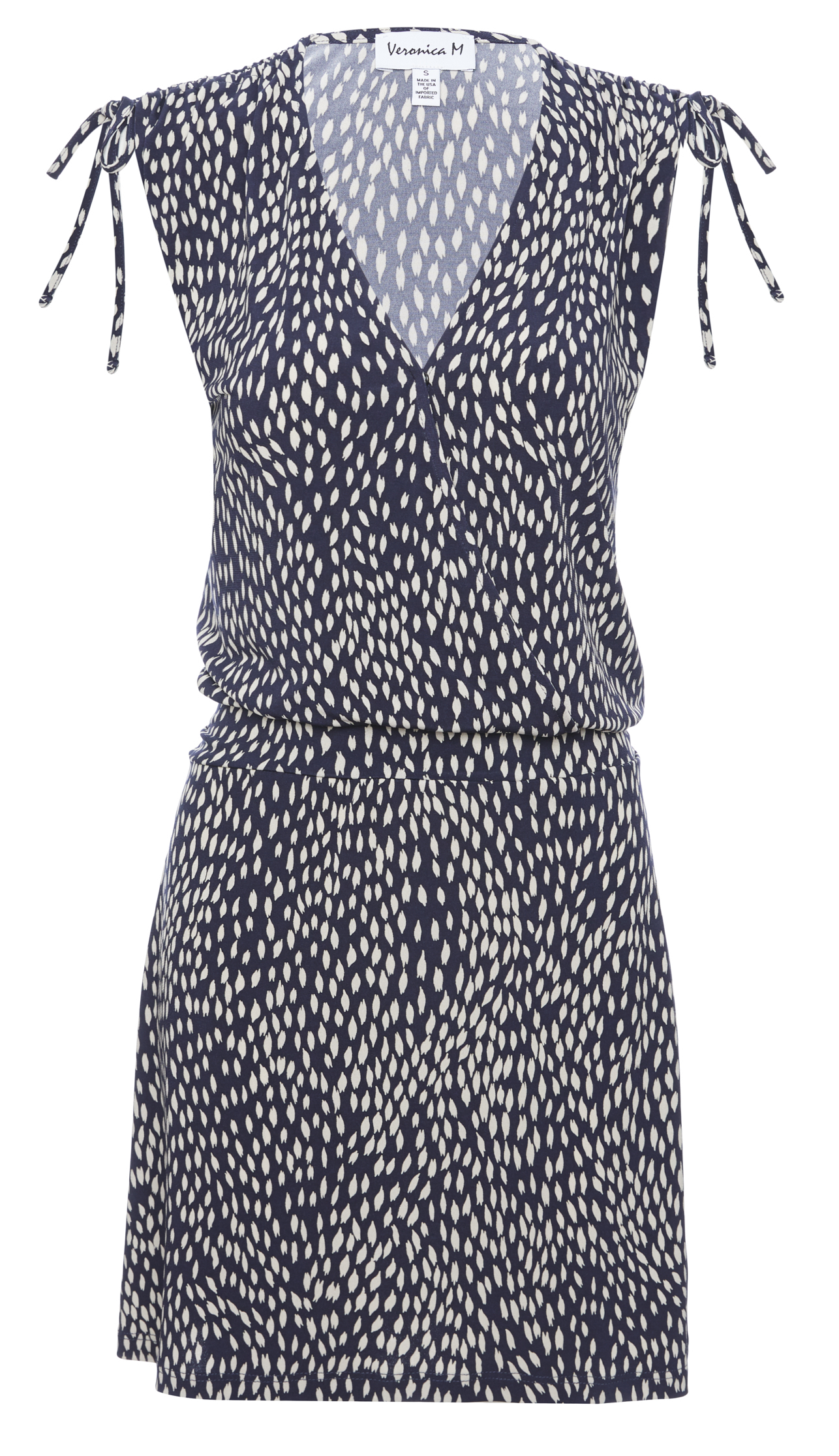 Veronica M Shirred Sleeveless Dress
